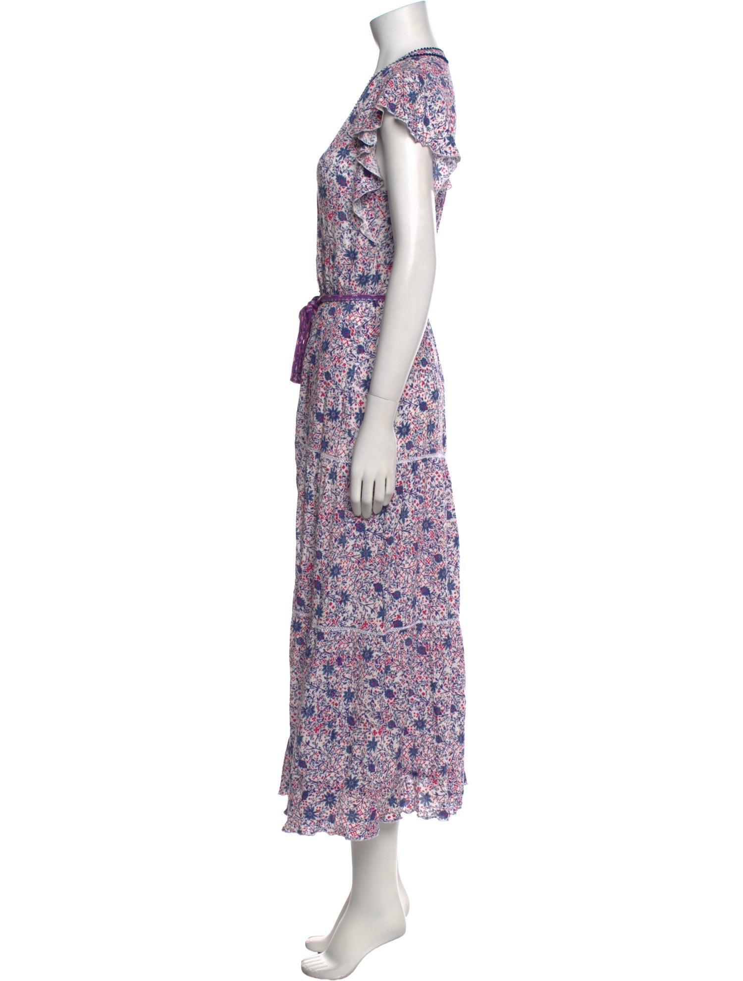Poupette St Barth Floral Print Long Dress