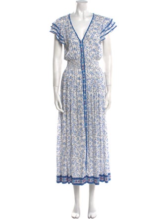 Poupette St Barth Floral Print Long Dress