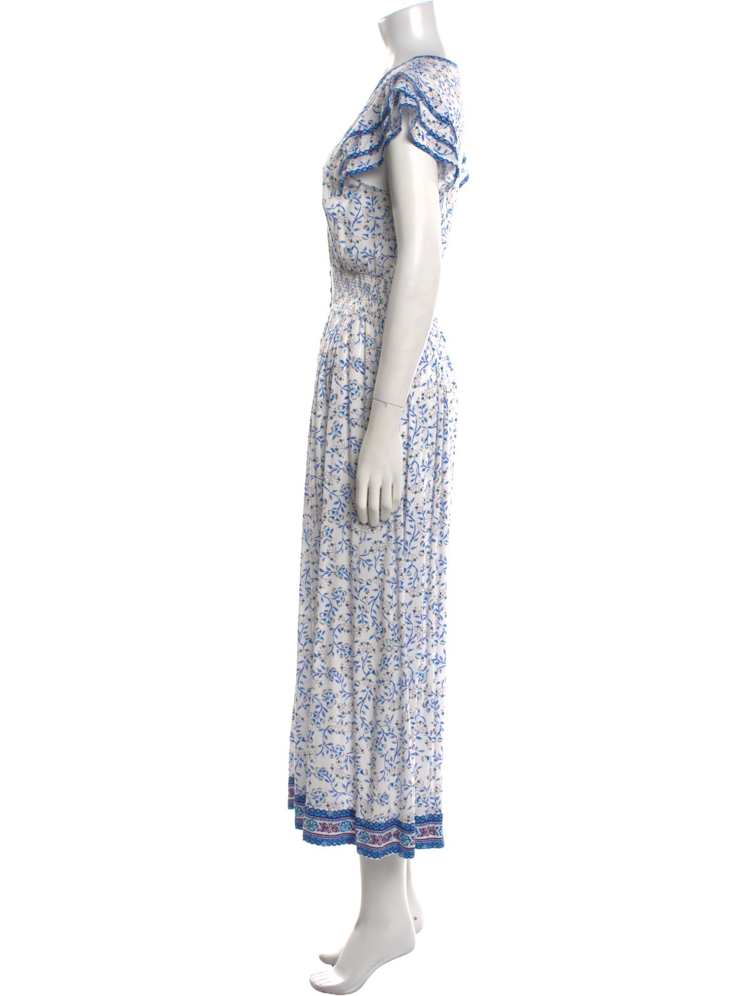 Poupette St Barth Floral Print Long Dress