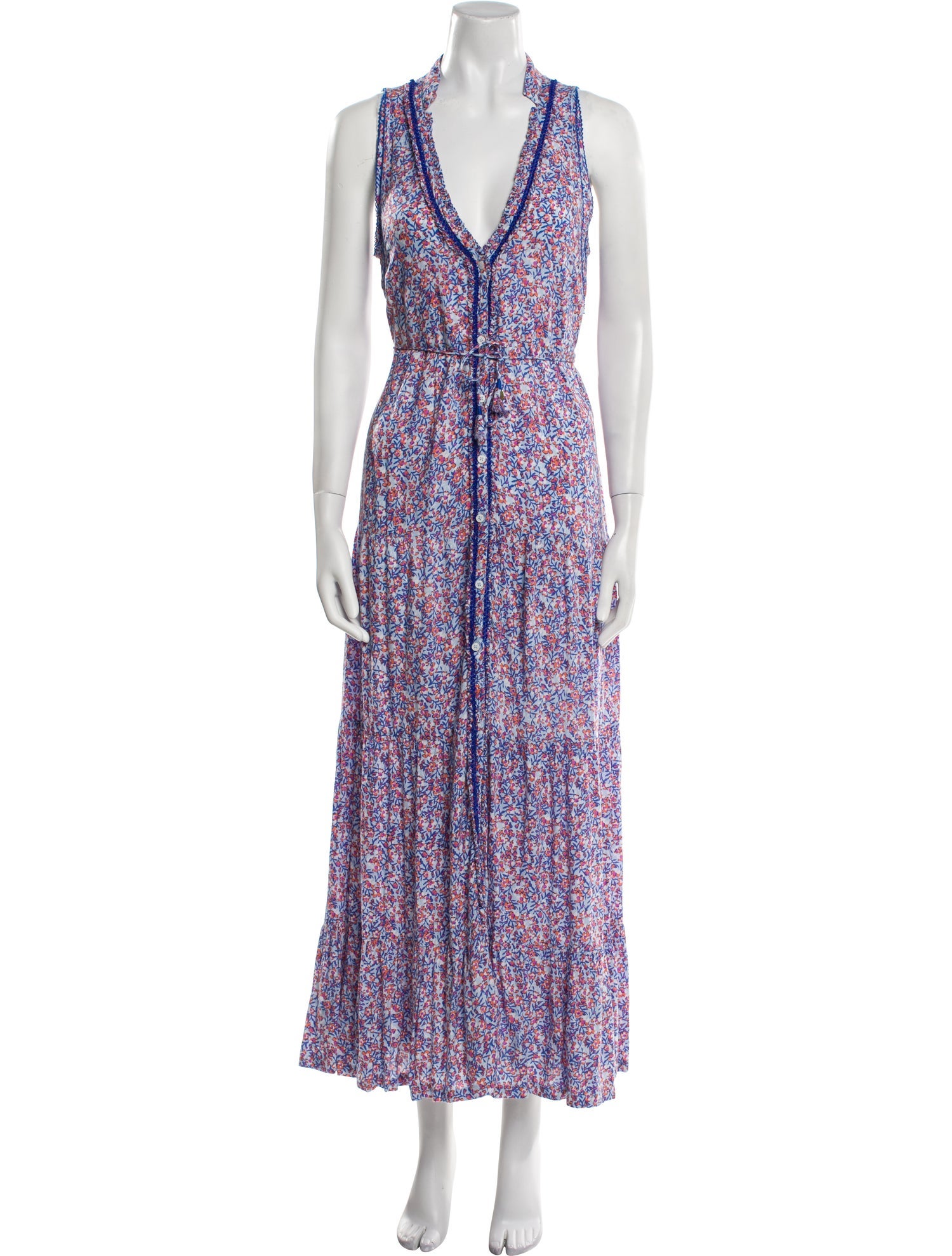 Poupette St Barth Floral Print Long Dress
