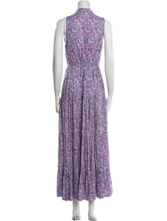Poupette St Barth Floral Print Long Dress