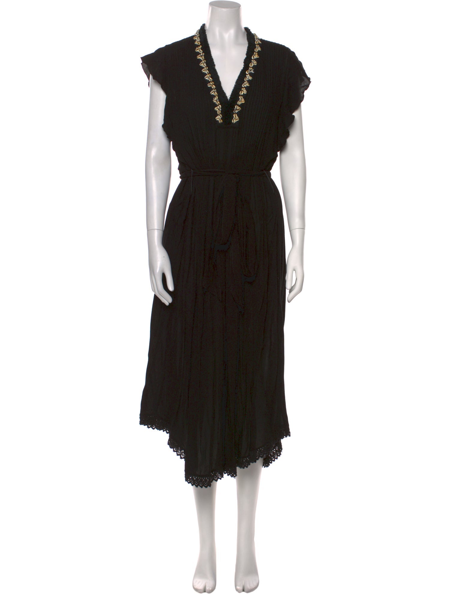 Poupette St Barth V-Neck Long Dress