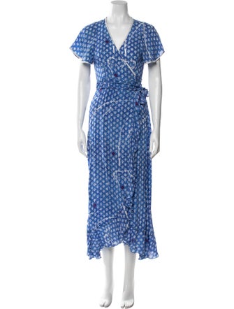 Poupette St Barth Floral Print Long Dress