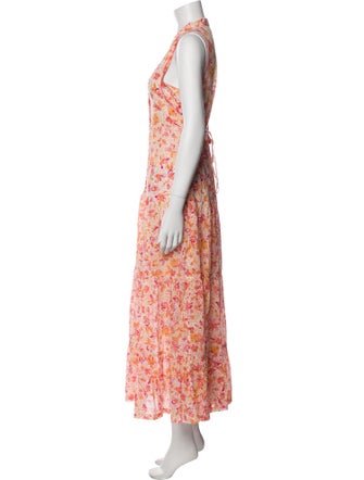 Poupette St Barth Floral Print Long Dress