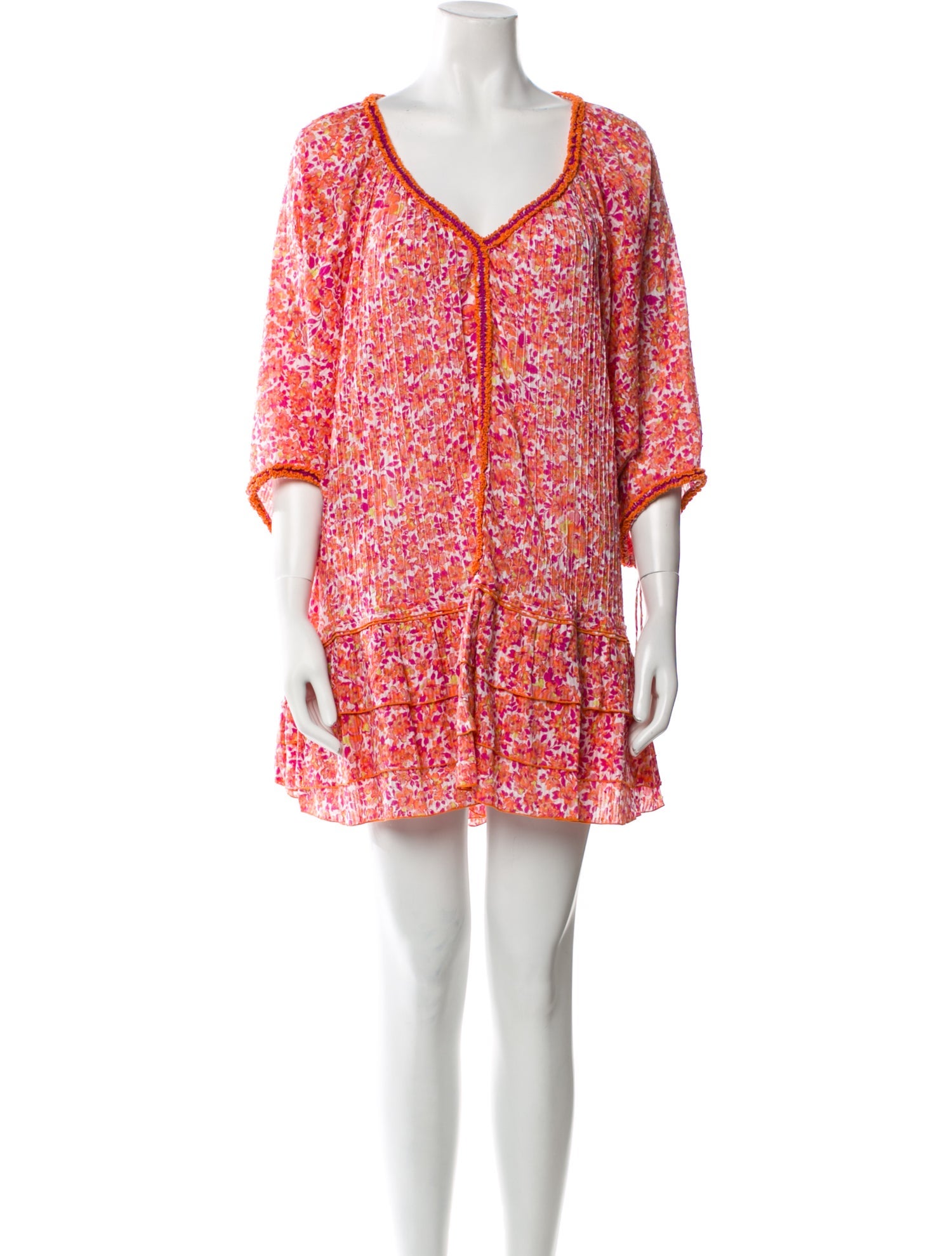 Poupette St Barth Paisley Print V-Neck Tunic