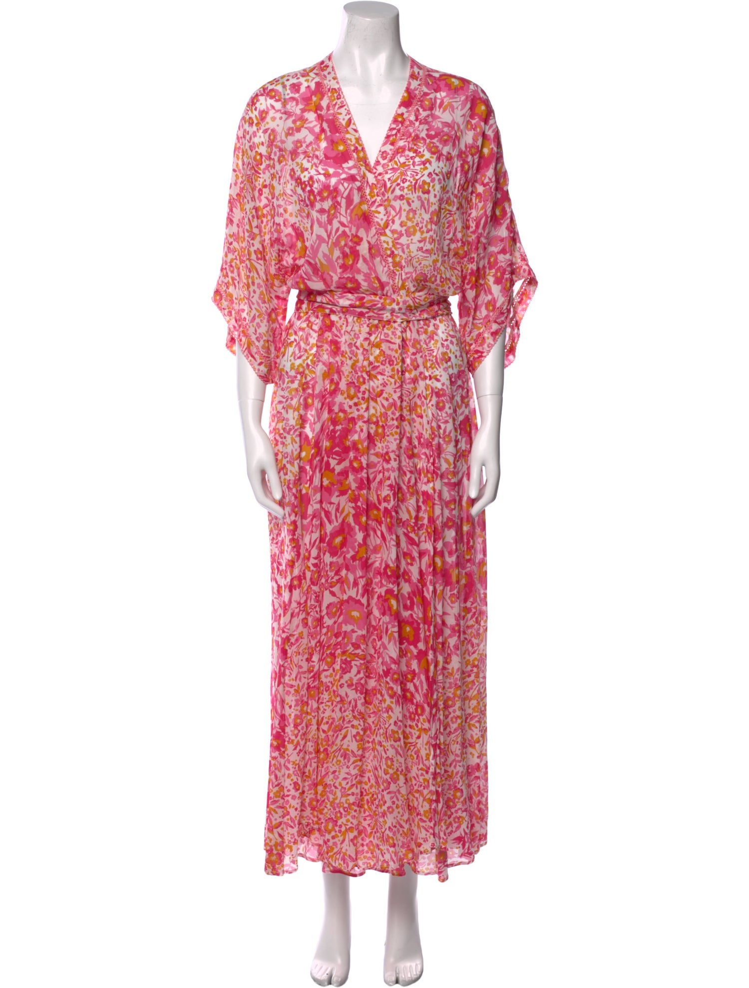Poupette St Barth Floral Print Long Dress