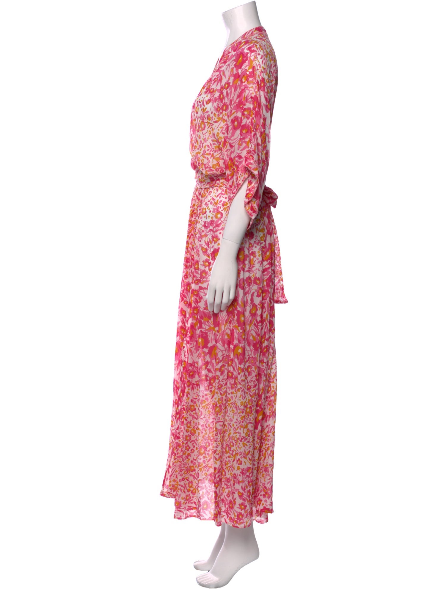 Poupette St Barth Floral Print Long Dress