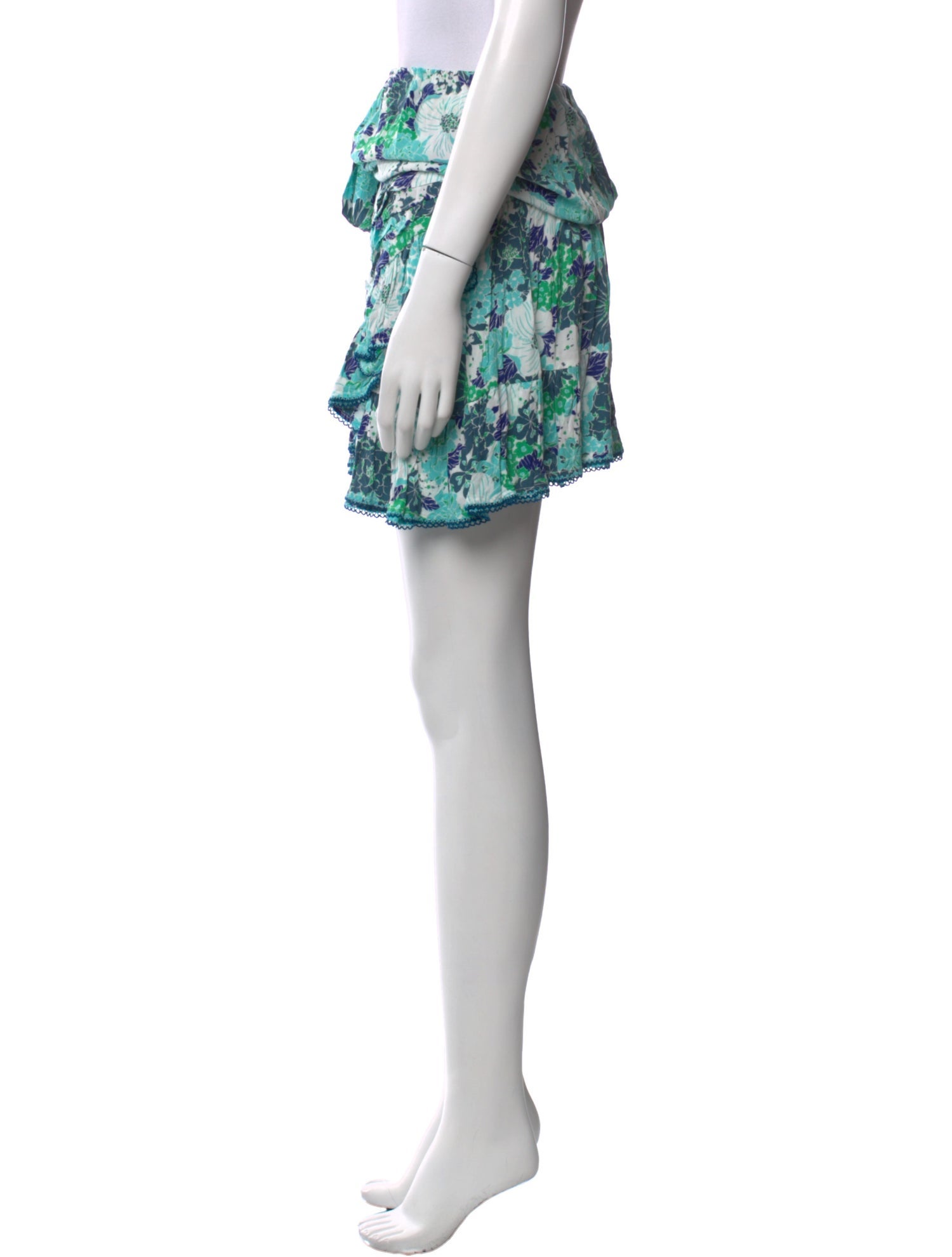 Poupette St Barth Floral Print Knee-Length Skirt