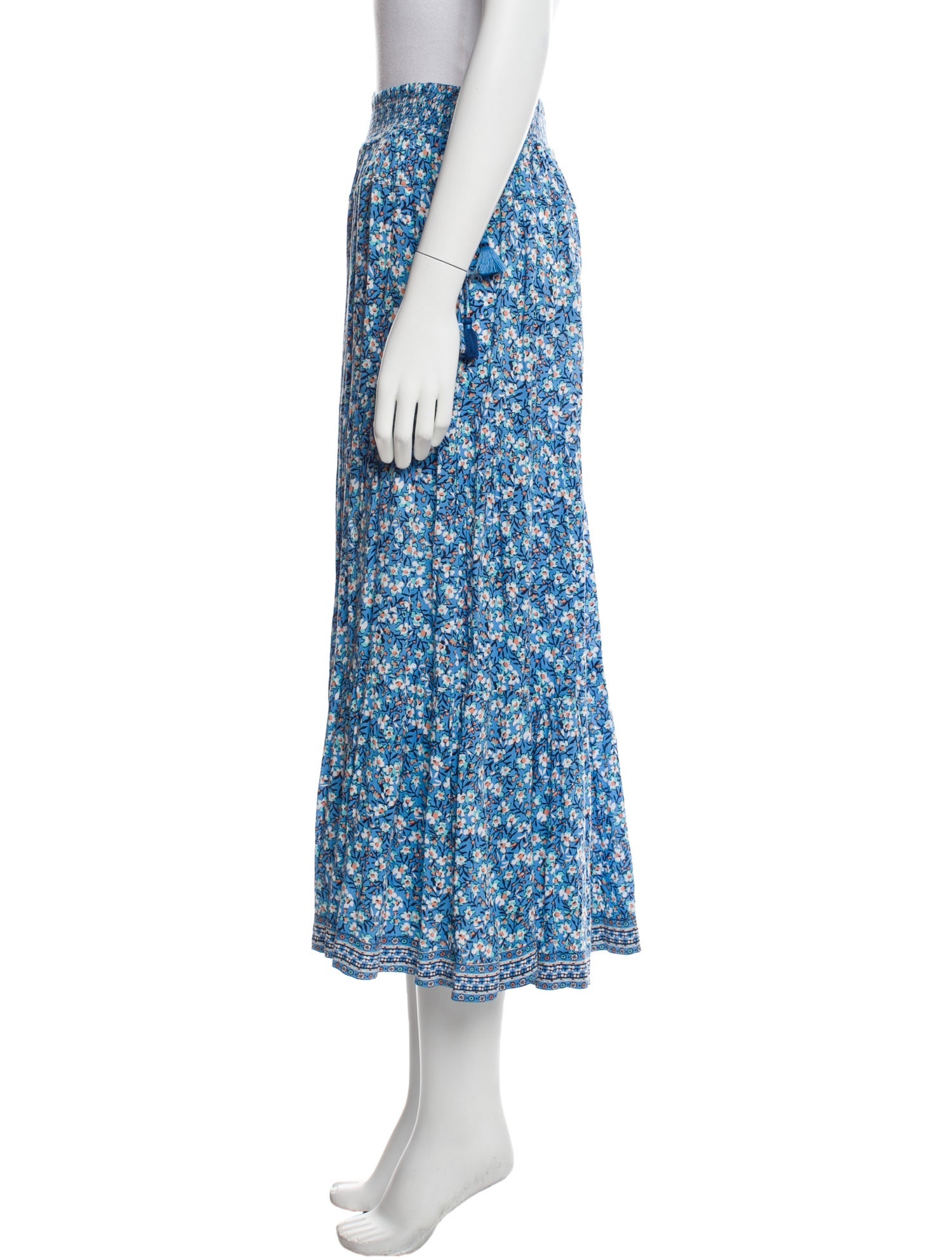 Poupette St Barth Floral Print Wide Leg Pants