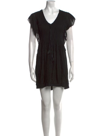 Poupette St Barth V-Neck Mini Dress