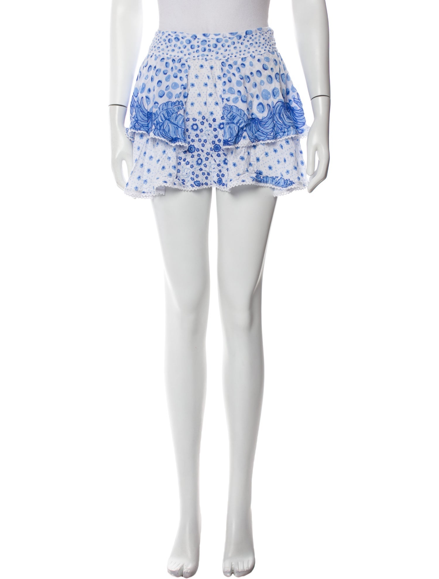 Poupette St Barth Floral Print Mini Skirt