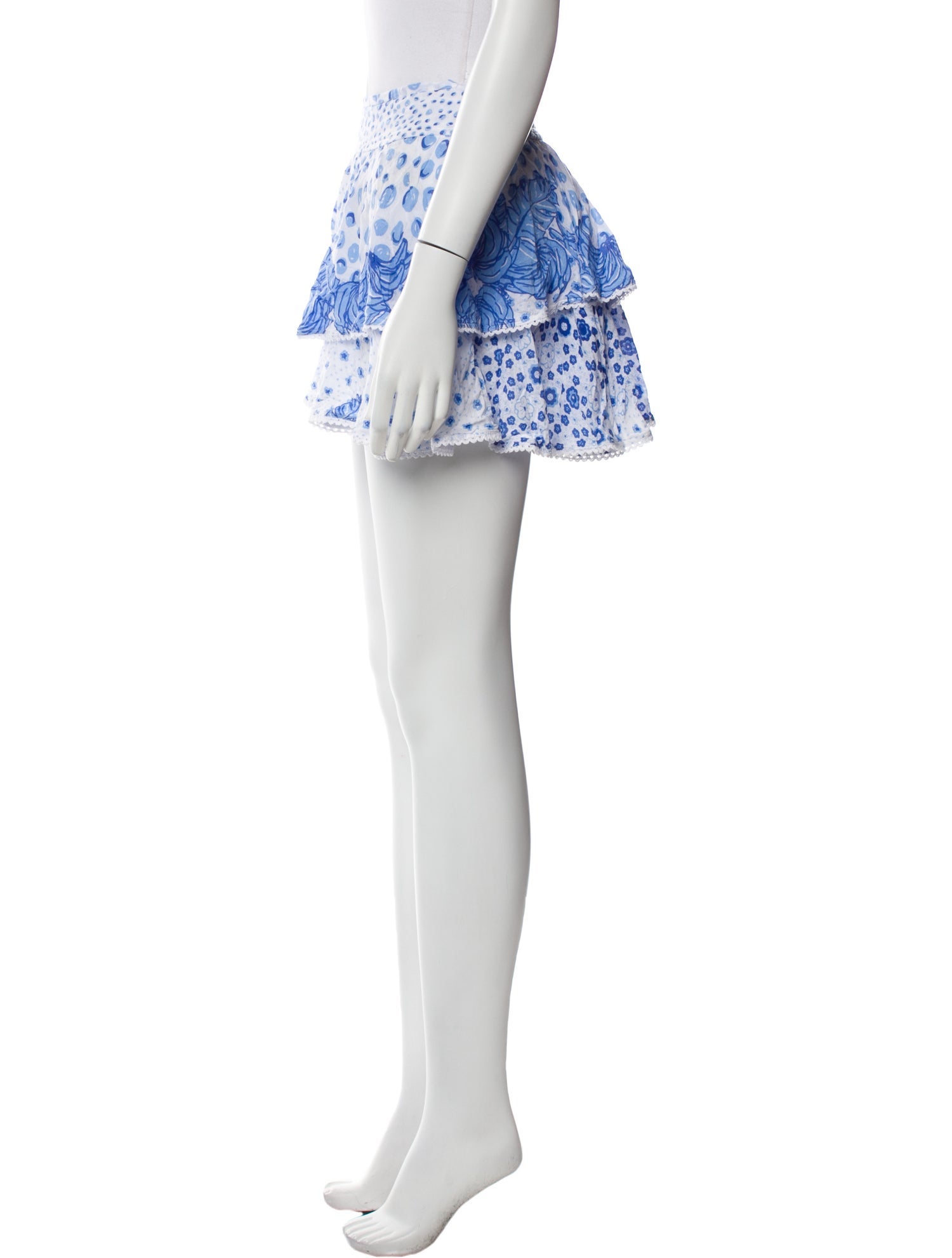 Poupette St Barth Floral Print Mini Skirt