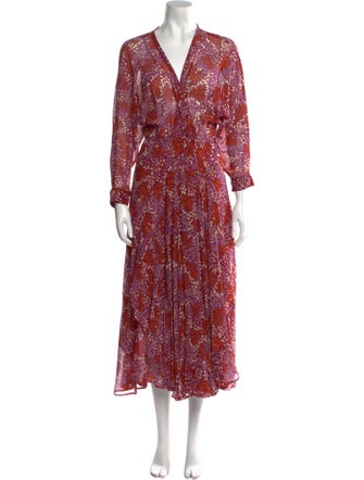 Poupette St Barth Silk Long Dress