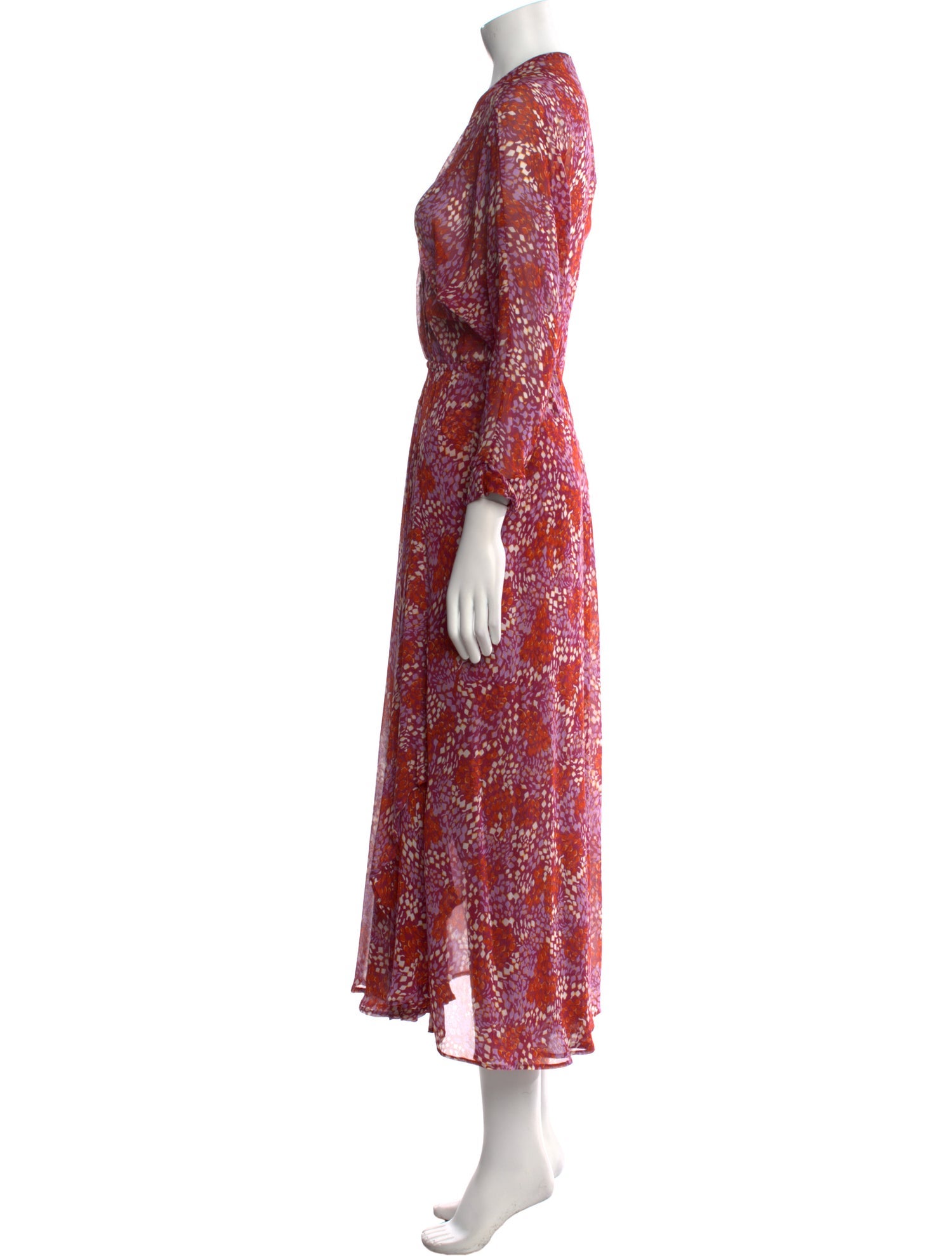 Poupette St Barth Silk Long Dress