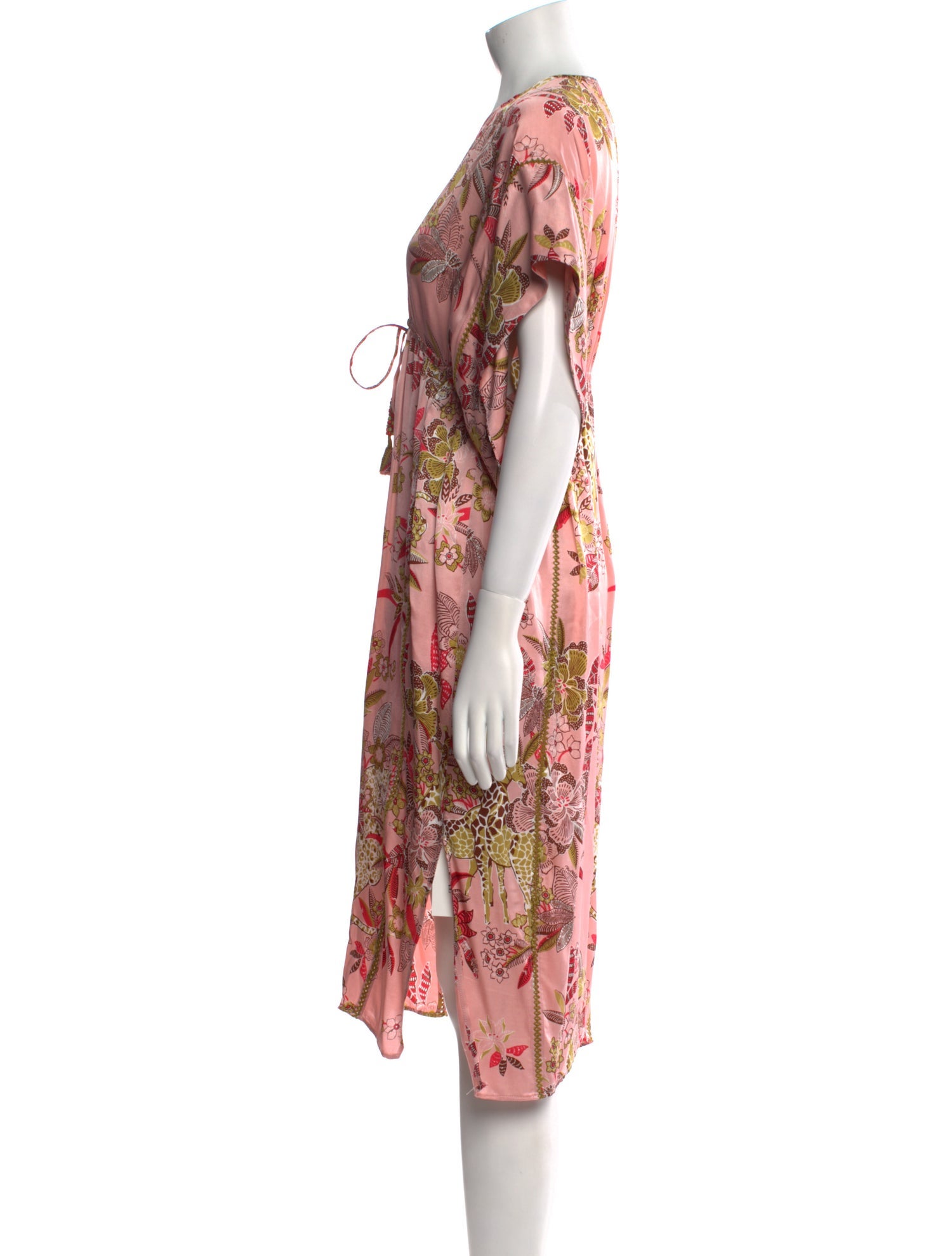 Poupette St Barth Floral Print Midi Length Dress