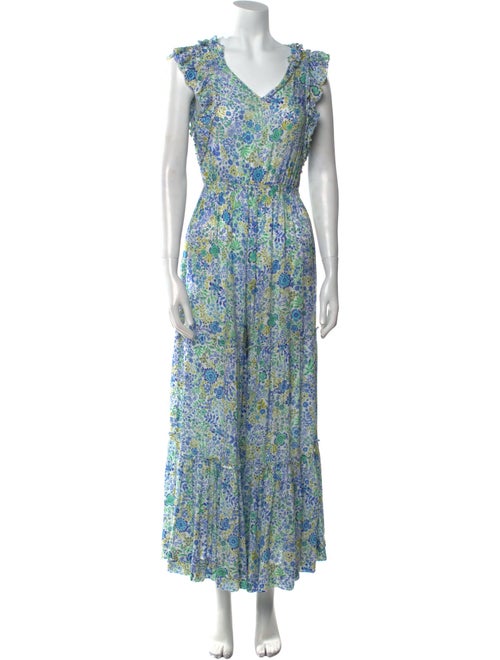 Poupette St Barth Printed V-Neck Jumpsuit