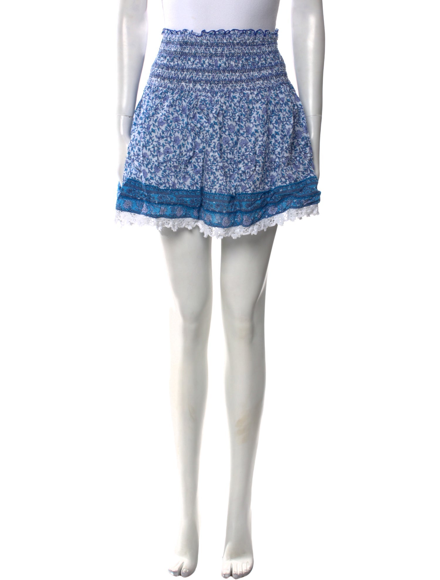 Poupette St Barth Floral Print Mini Skirt