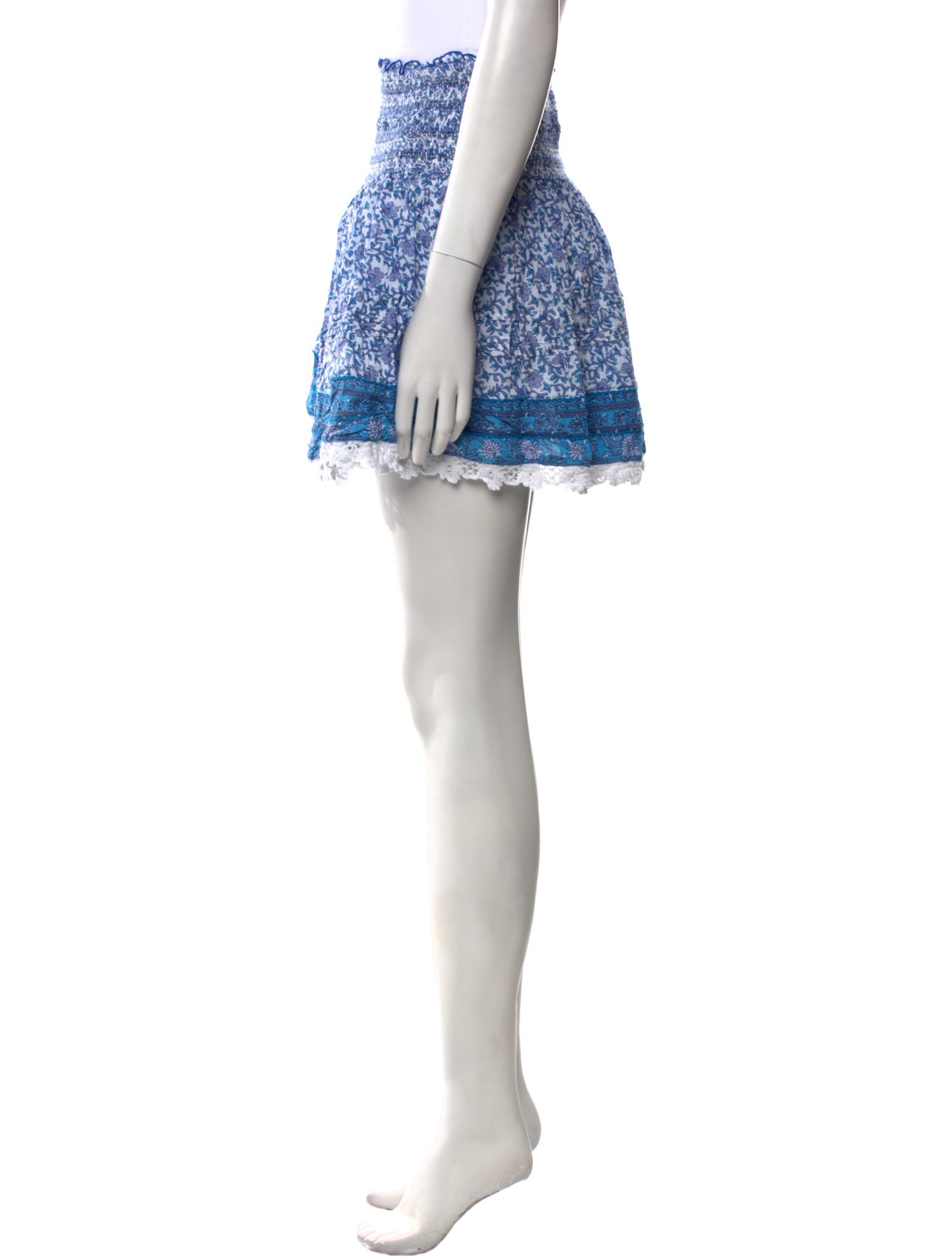 Poupette St Barth Floral Print Mini Skirt