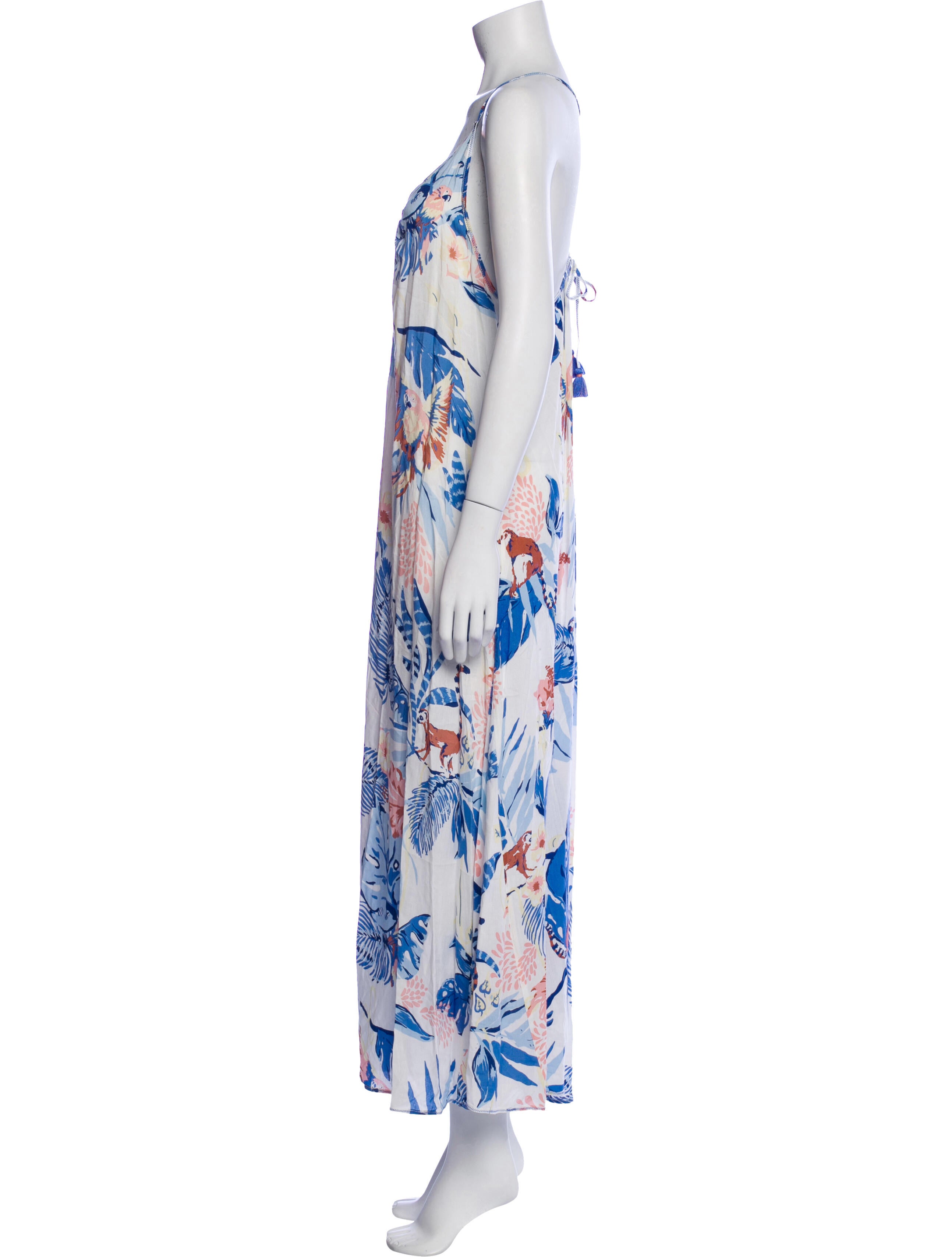Poupette St Barth Floral Print Long Dress