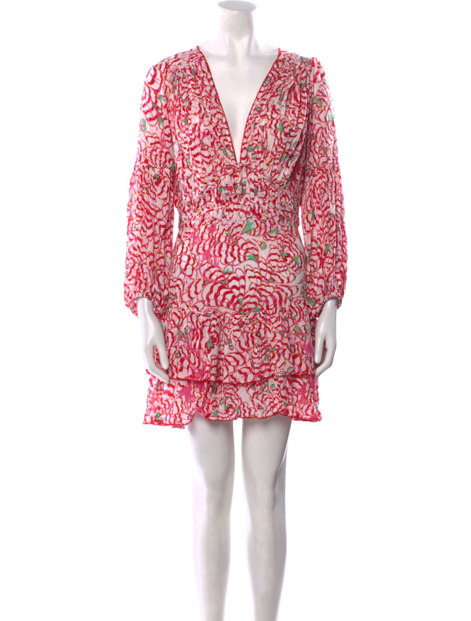 Poupette St Barth Printed Mini Dress w/ Tags