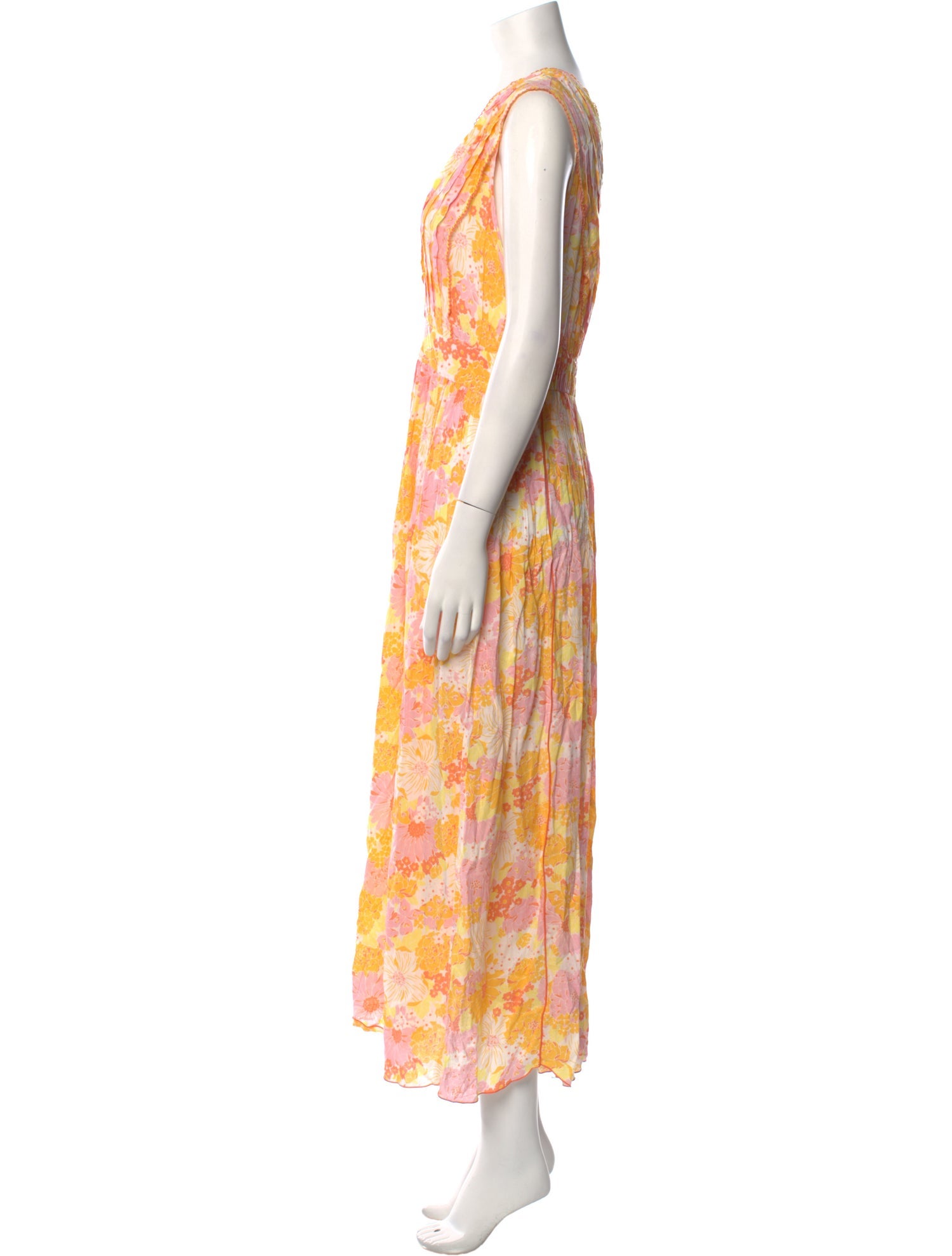 Poupette St Barth Printed Long Dress