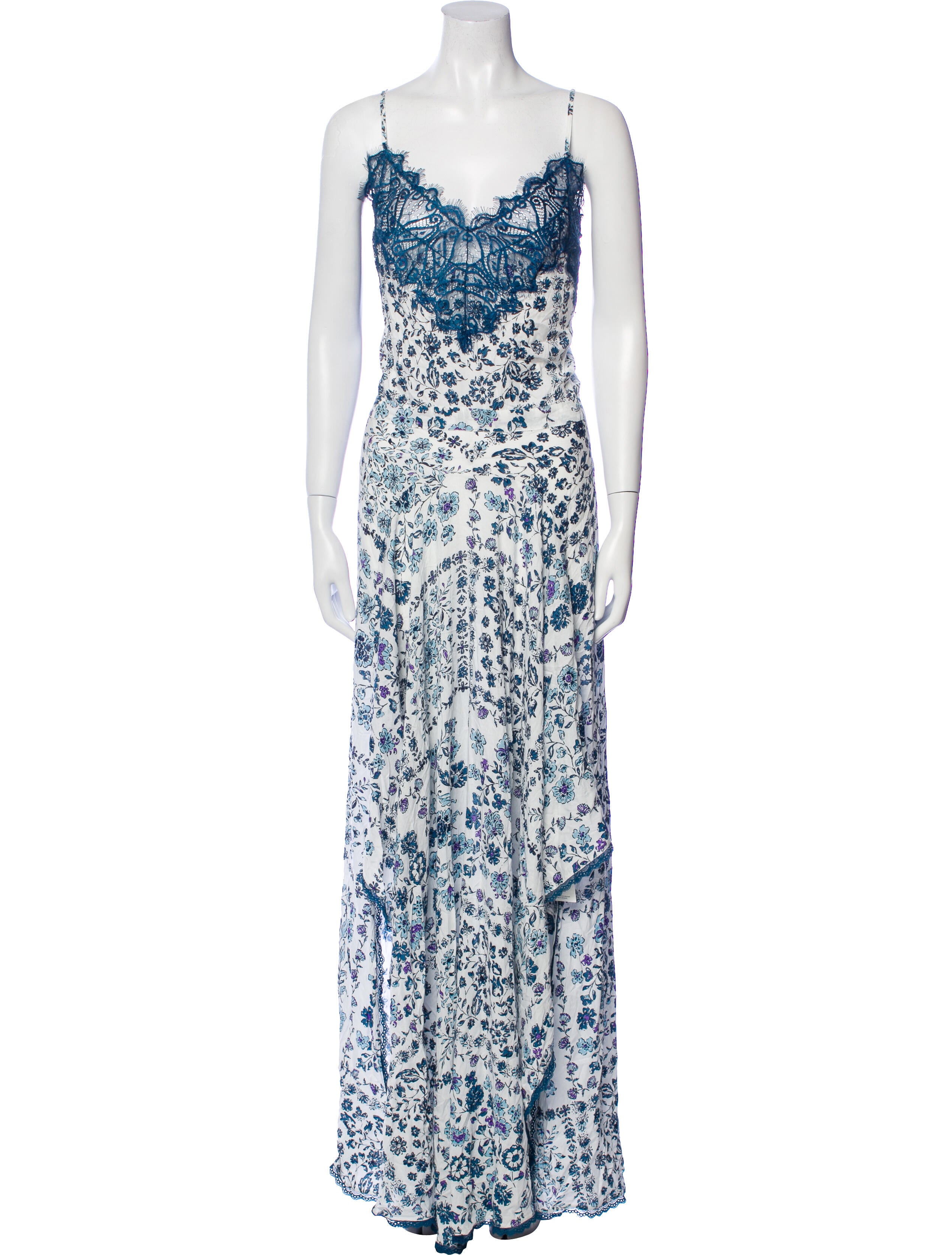 Poupette St Barth Floral Print Long Dress