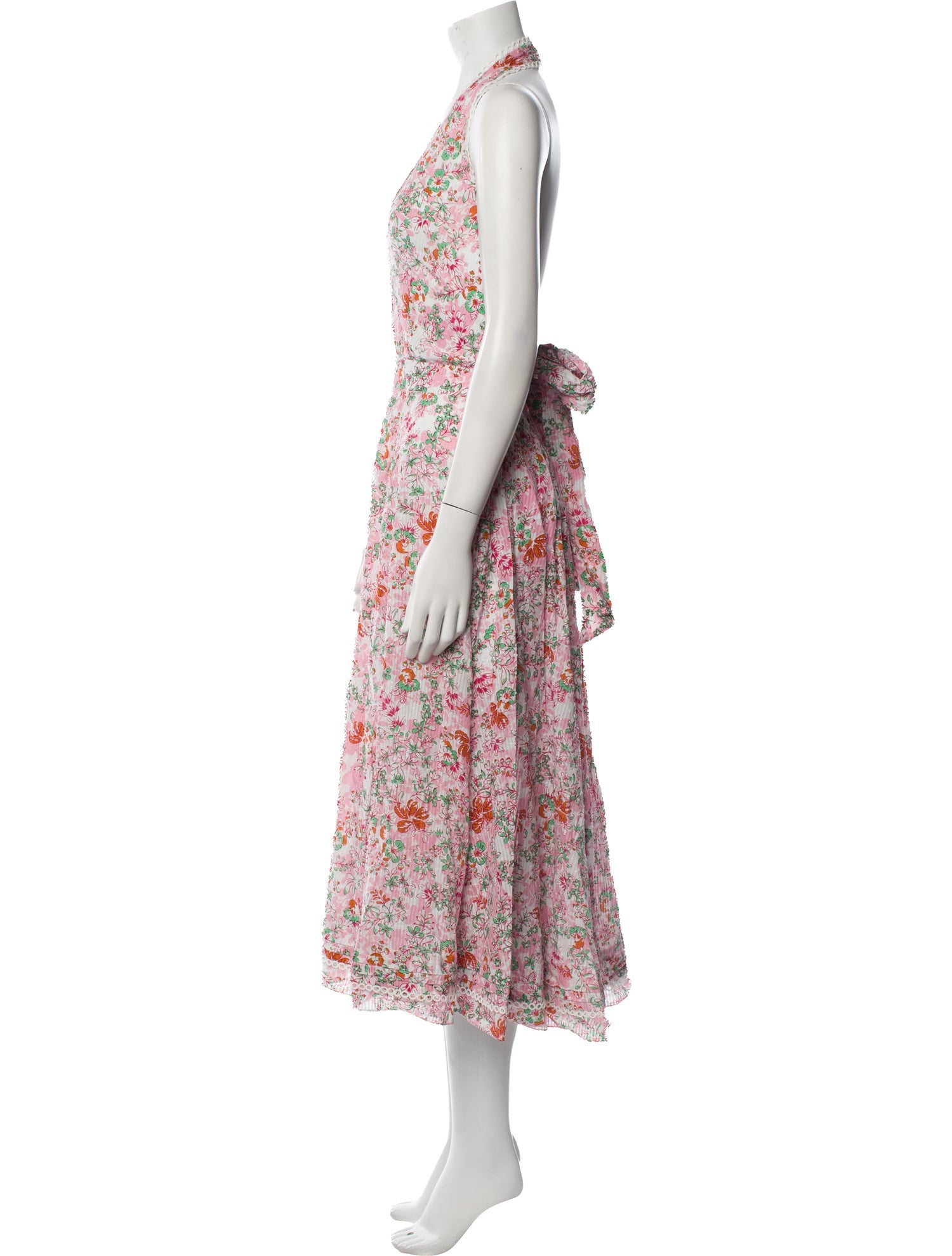 Poupette St Barth Floral Print Long Dress w/ Tags