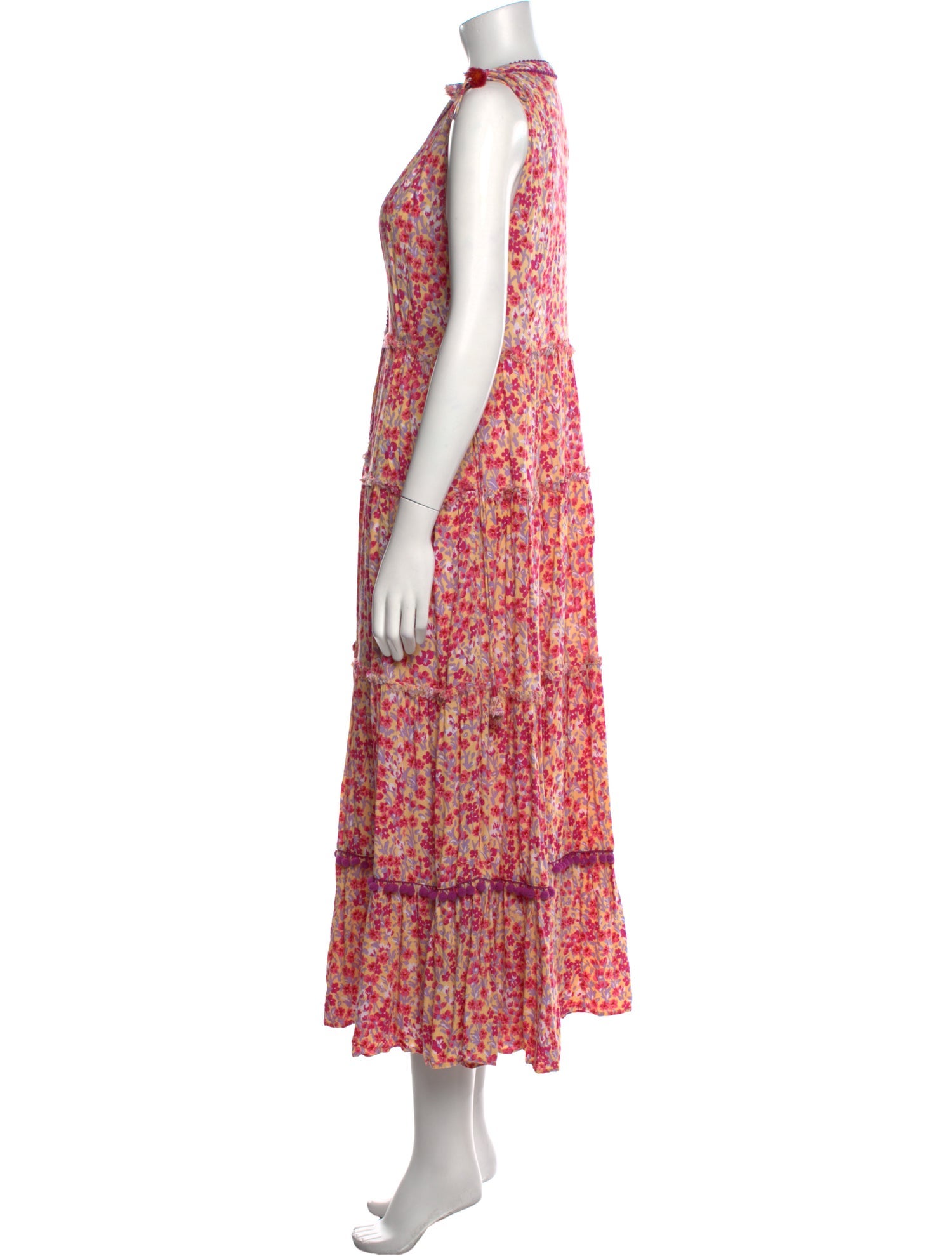 Poupette St Barth Floral Print Long Dress