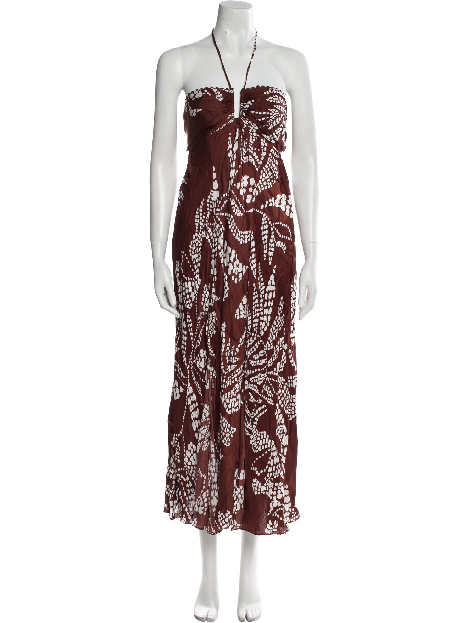 Poupette St Barth Printed Knee-Length Dress
