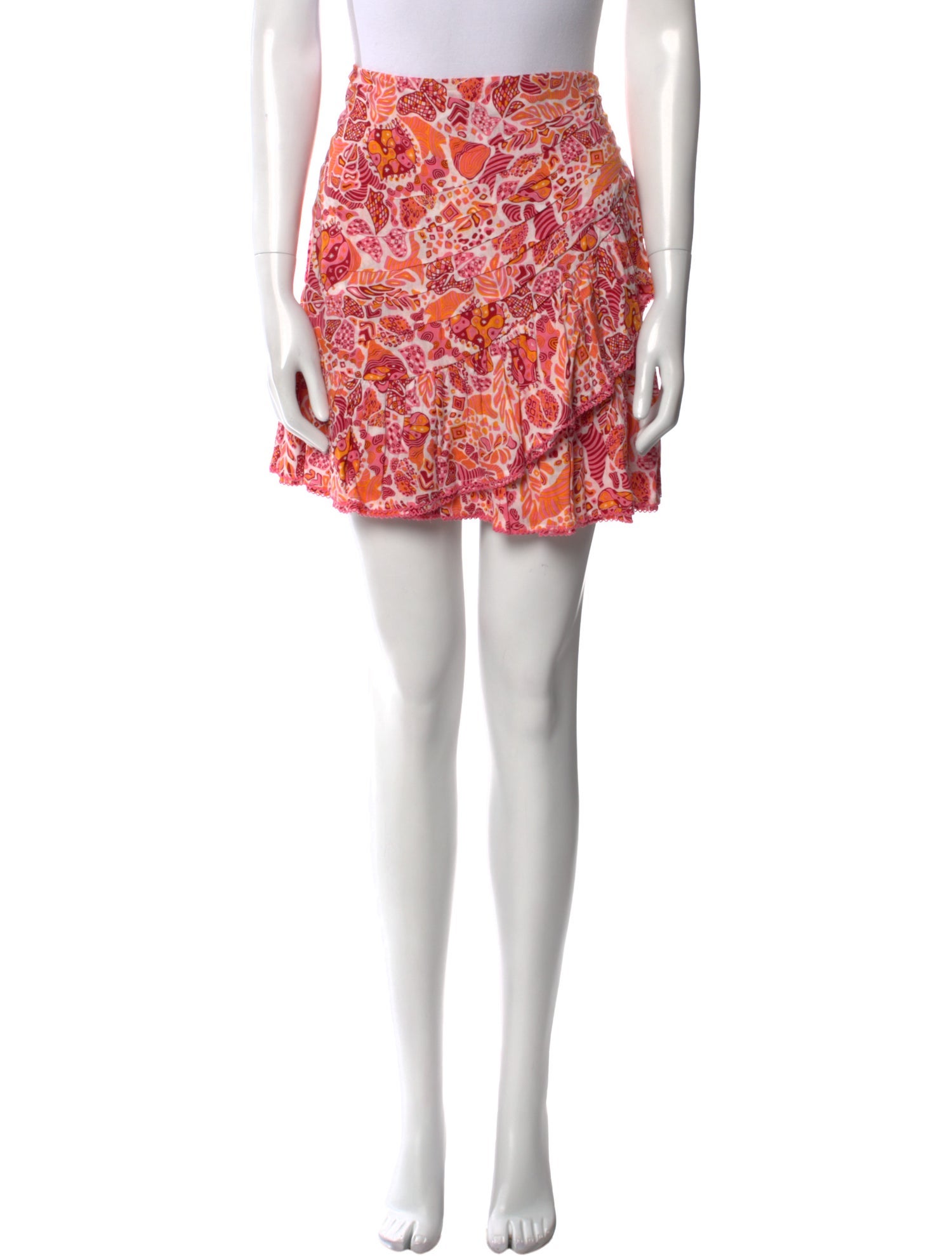 Poupette St Barth Paisley Print Mini Skirt w/ Tags