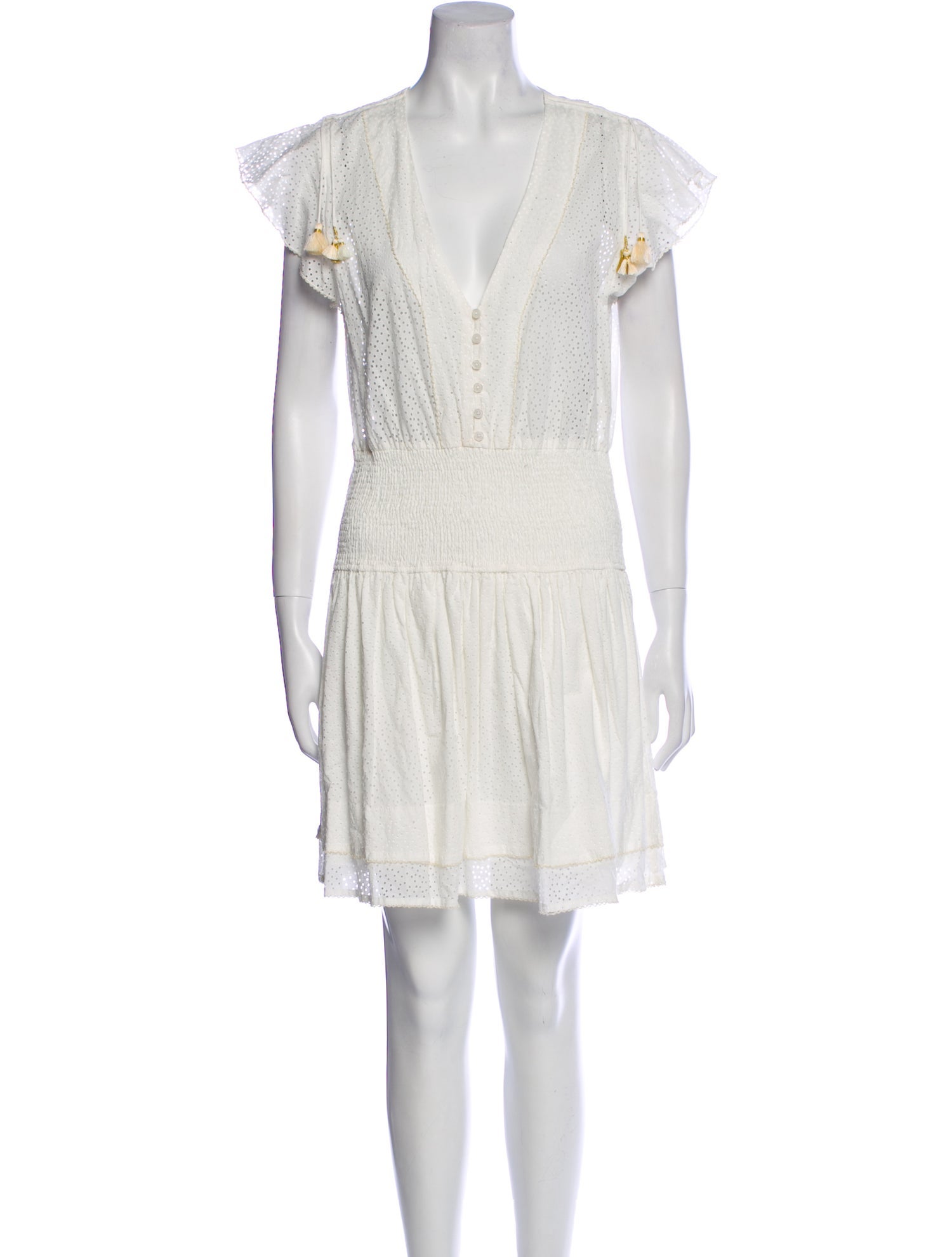 Poupette St Barth V-Neck Mini Dress