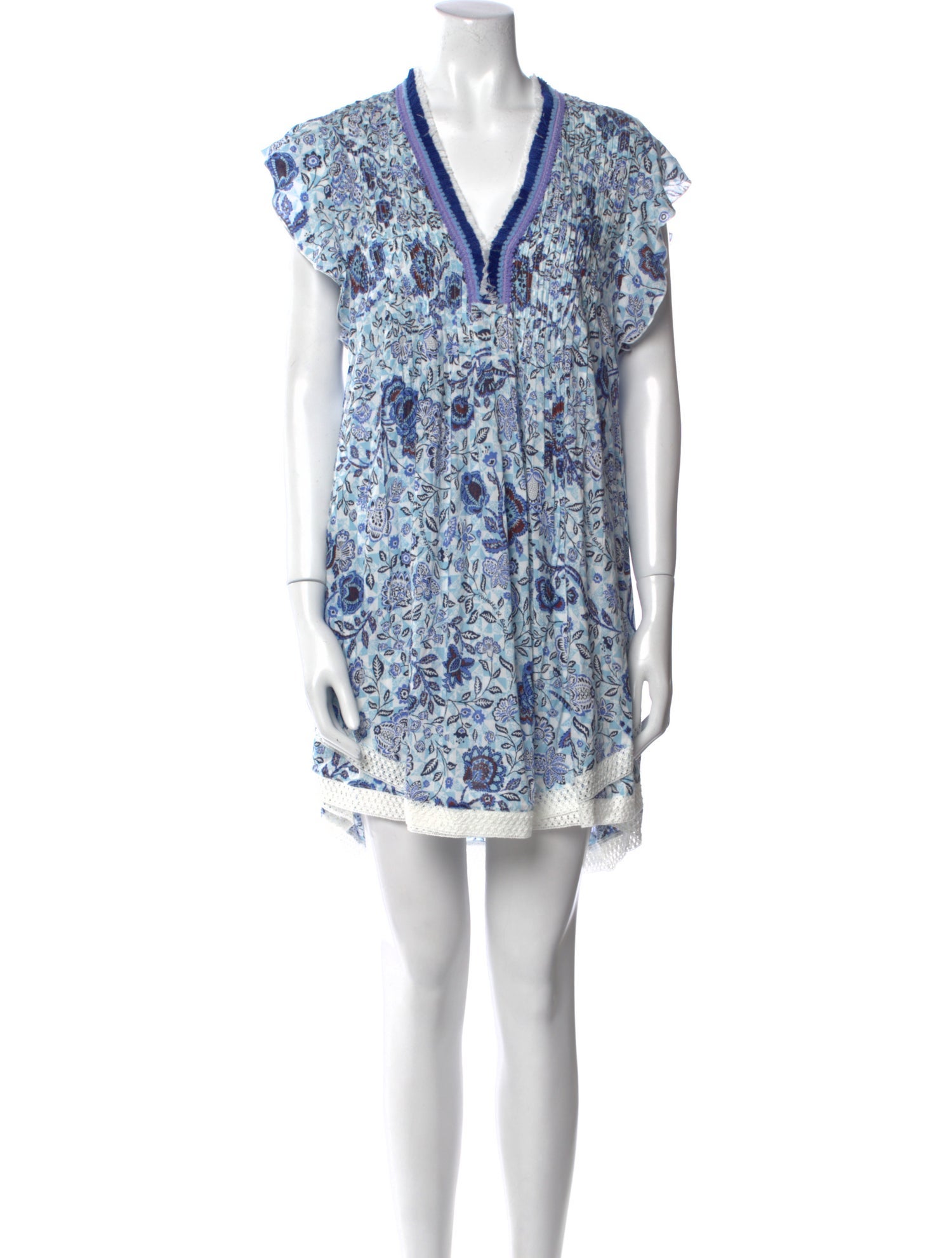 Poupette St Barth Printed Mini Dress w/ Tags