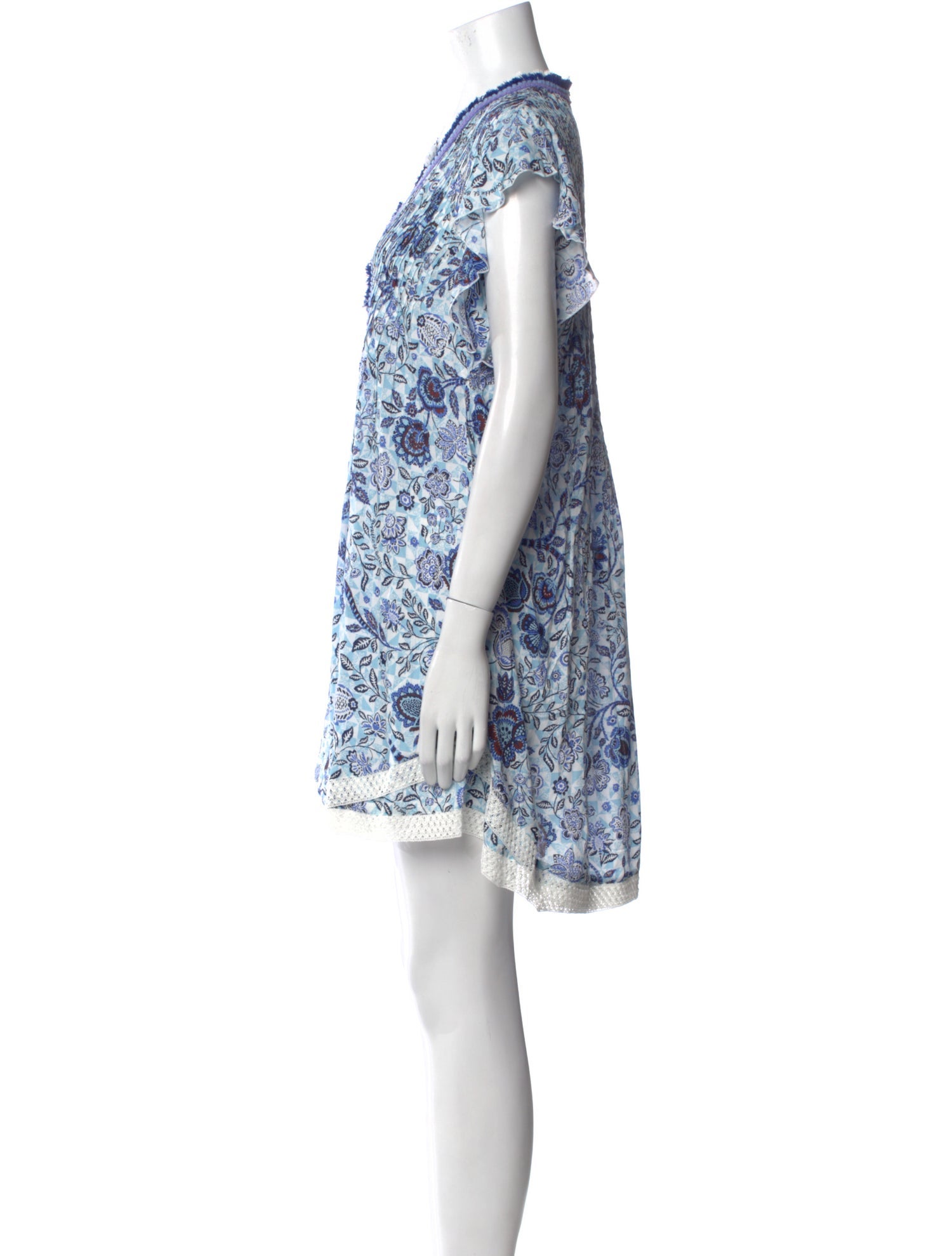 Poupette St Barth Printed Mini Dress w/ Tags