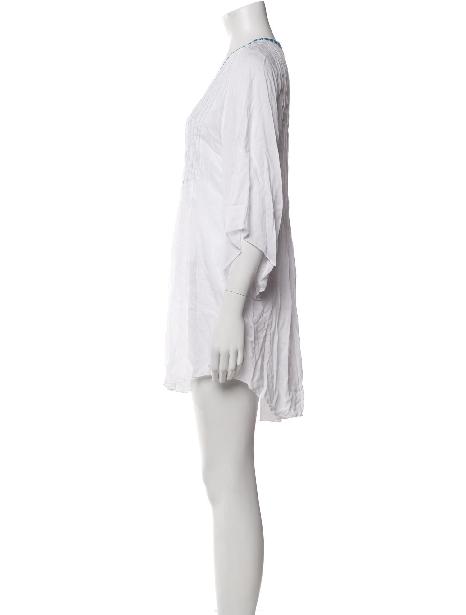 Poupette St Barth V-Neck Three-Quarter Sleeve Tunic