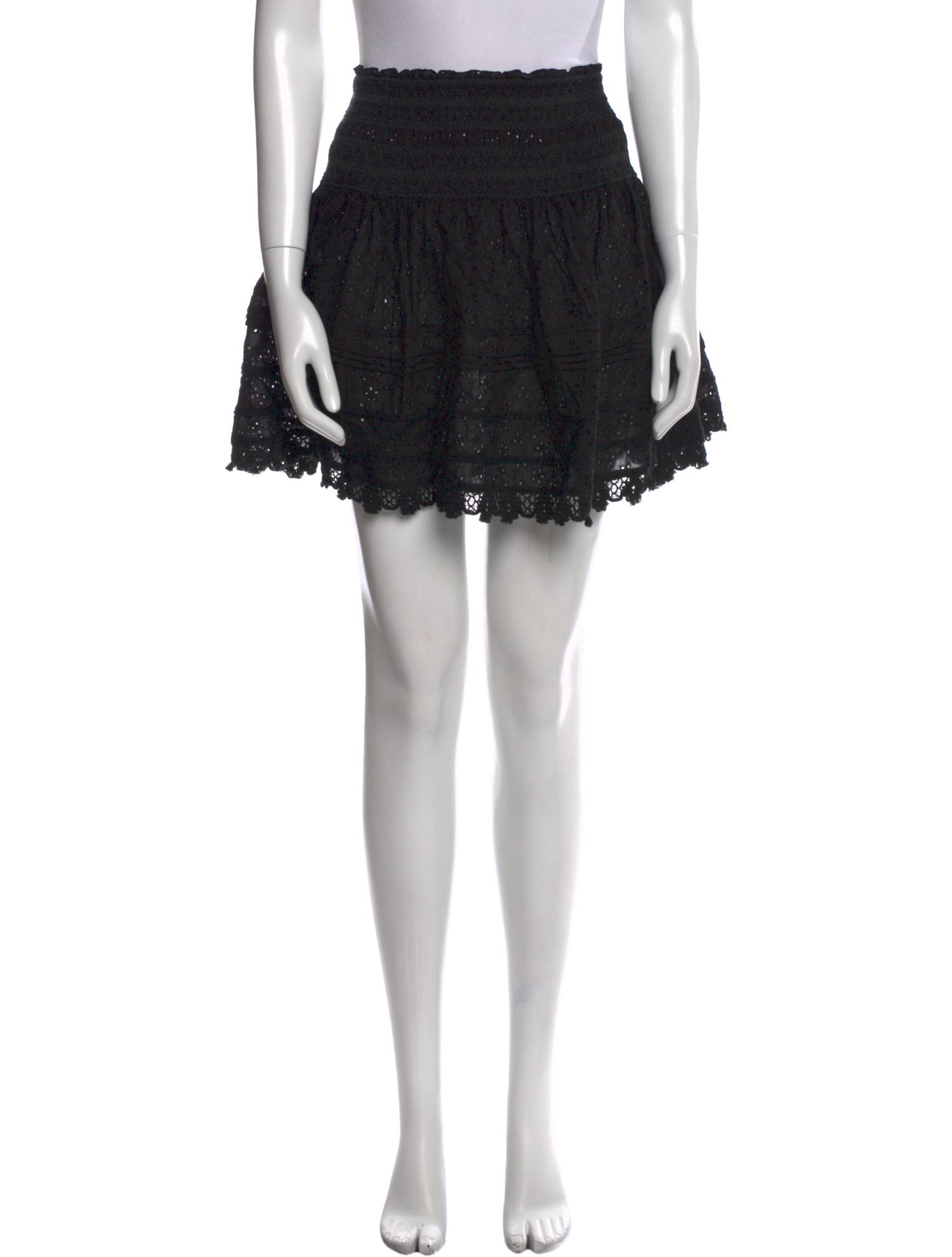 Poupette St Barth Ruffle Embellishment Mini Skirt w/ Tags