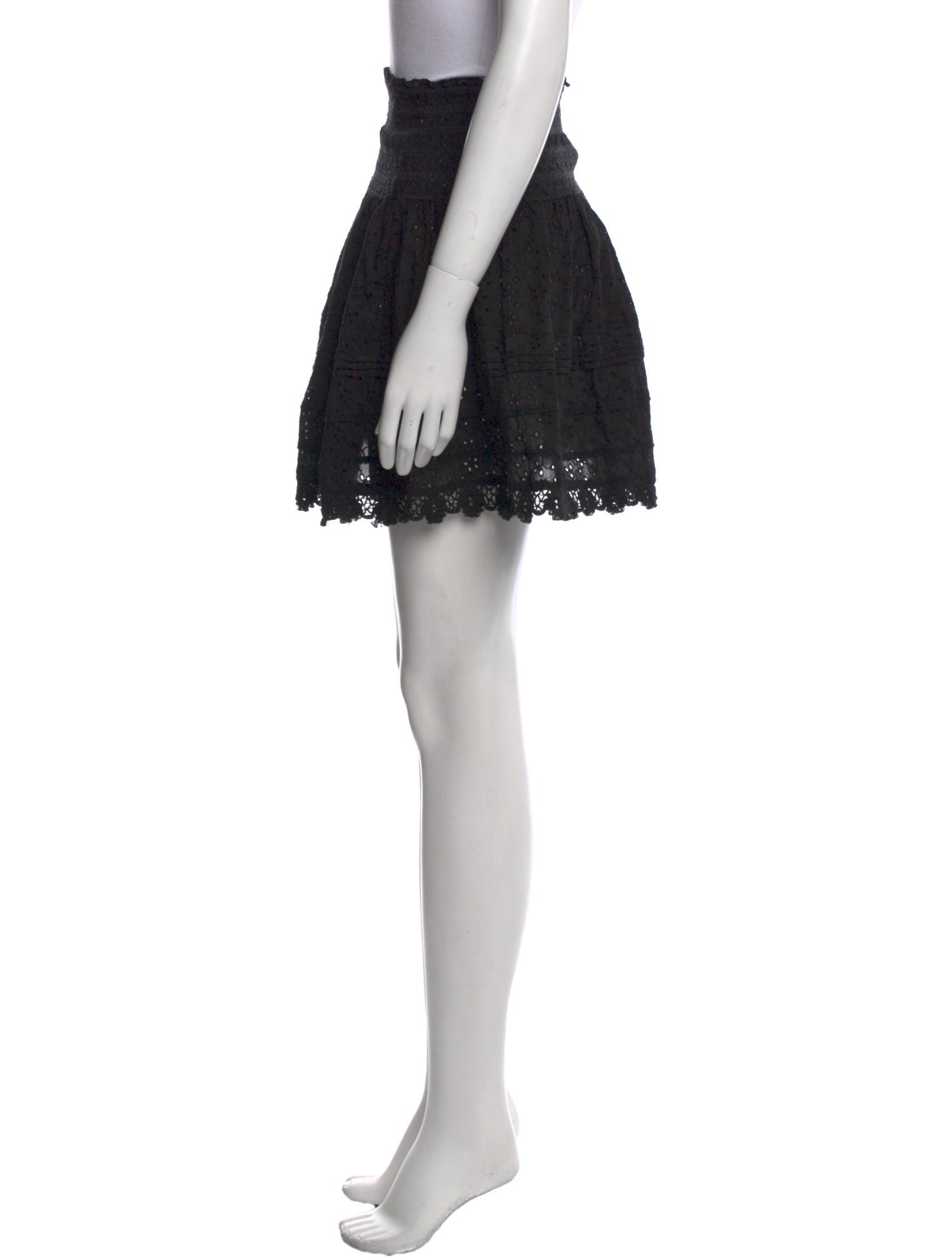 Poupette St Barth Ruffle Embellishment Mini Skirt w/ Tags