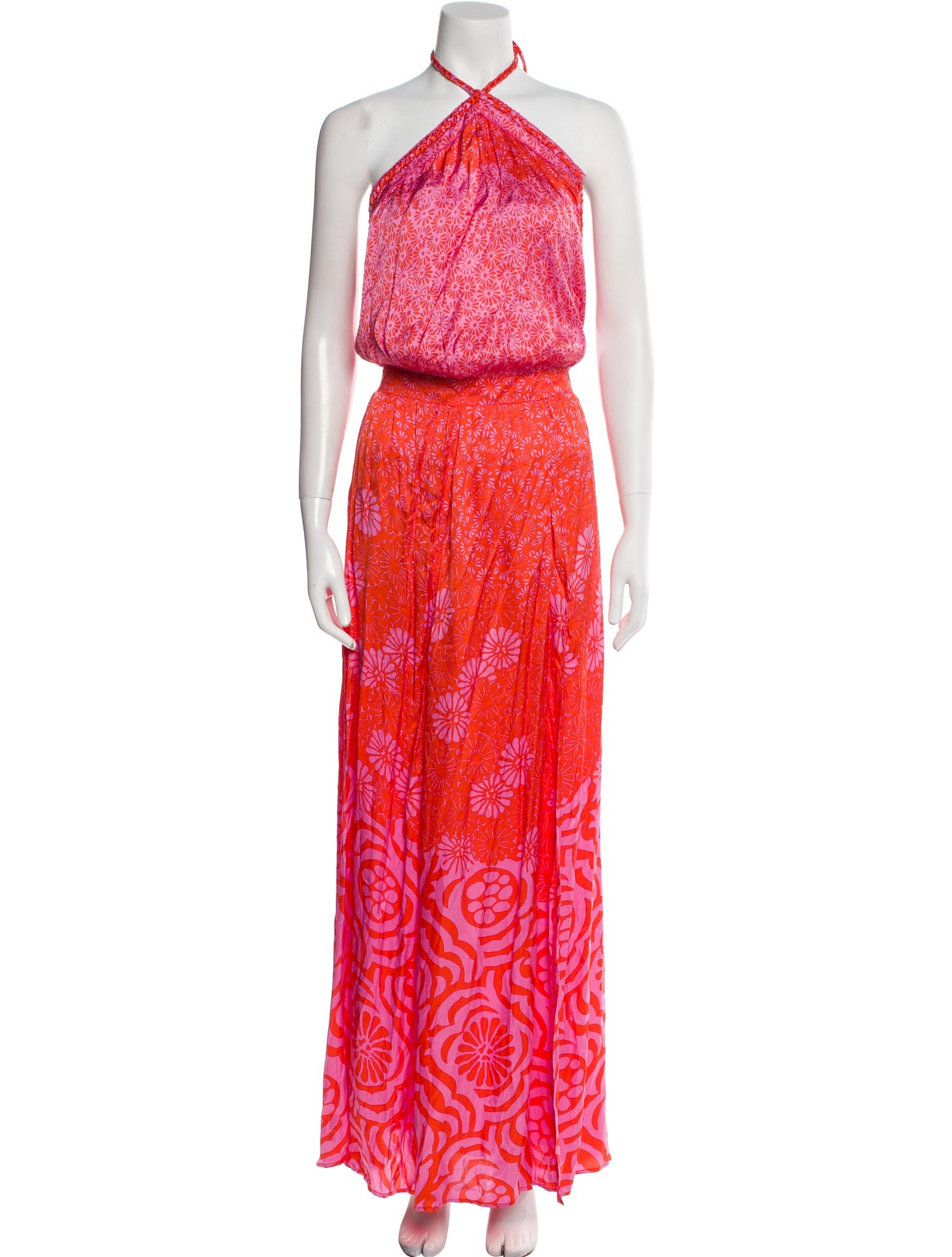 Poupette St Barth Printed Long Dress