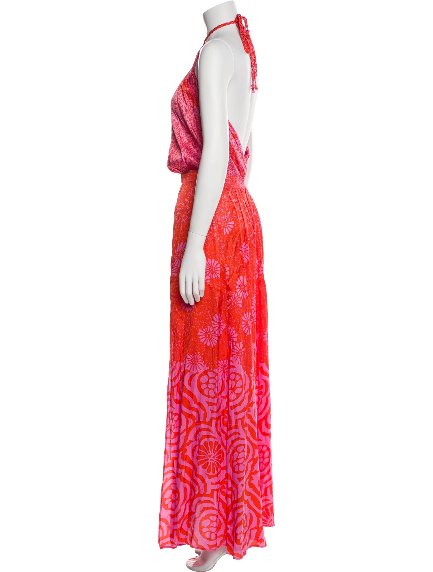 Poupette St Barth Printed Long Dress