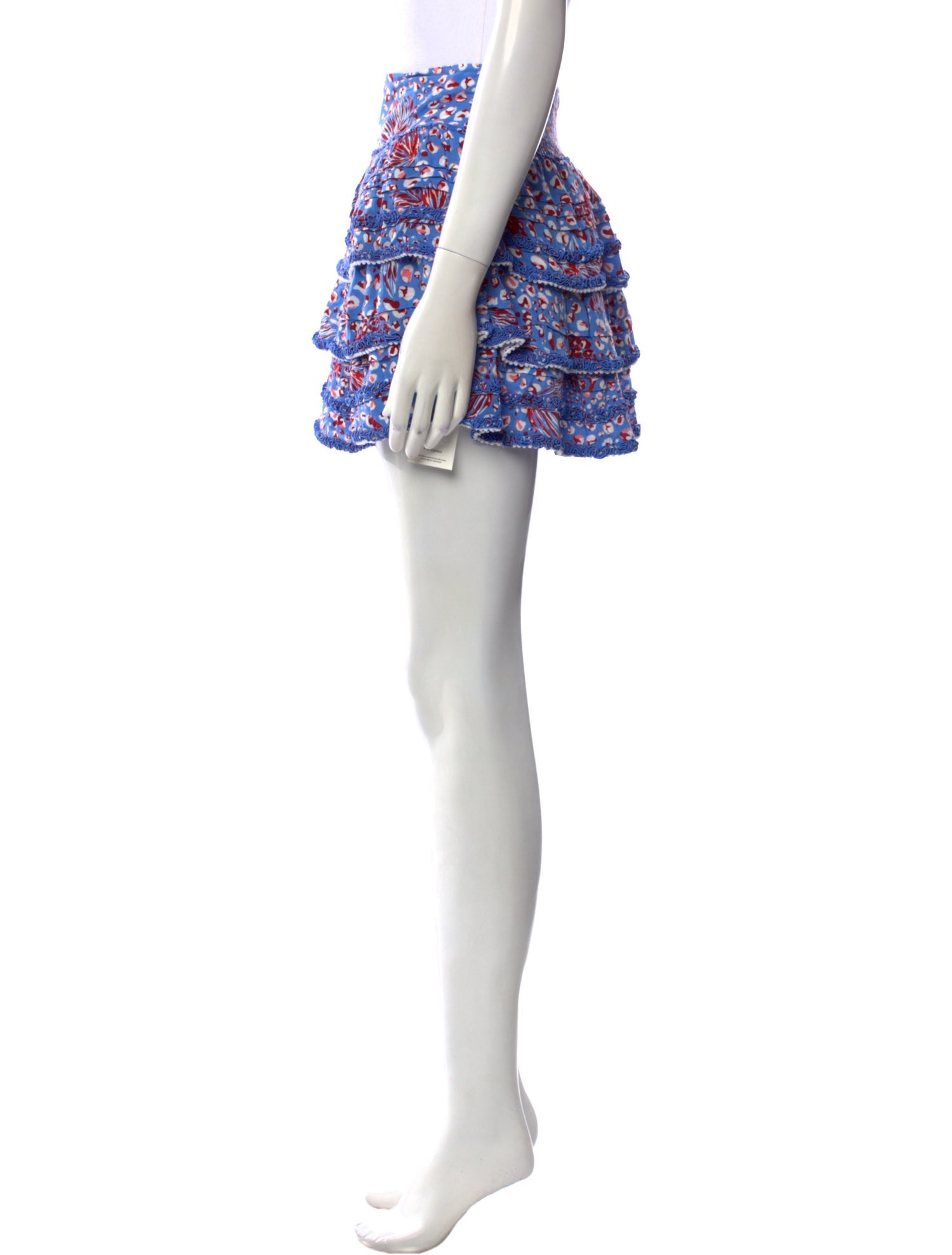 Poupette St Barth Floral Print Mini Skirt