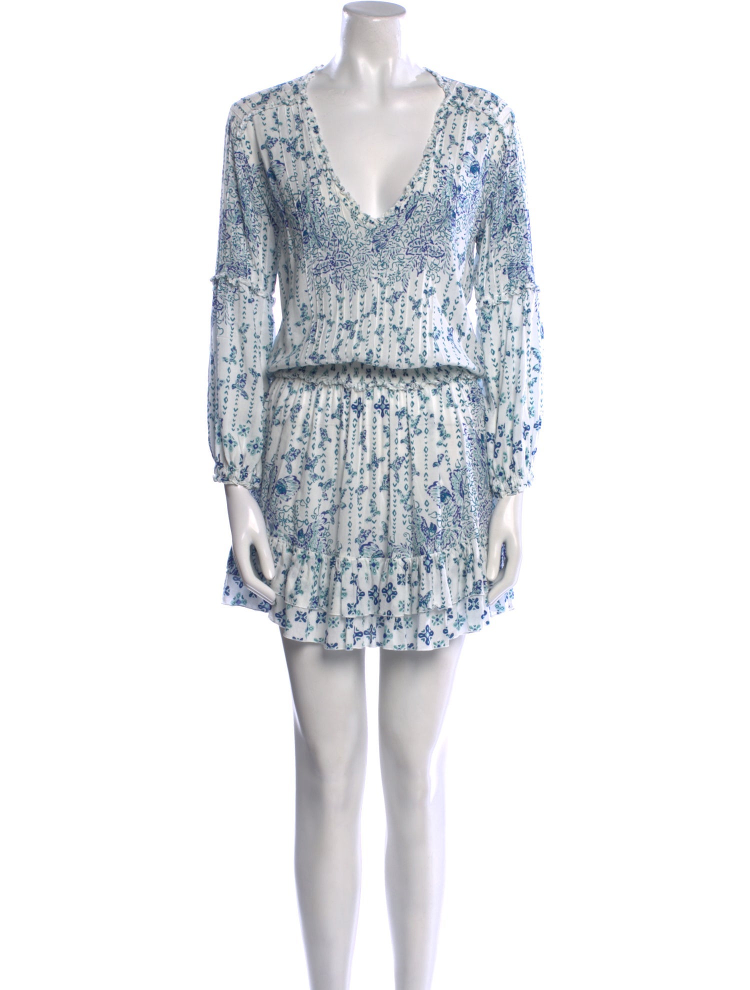 Poupette St Barth Printed Knee-Length Dress