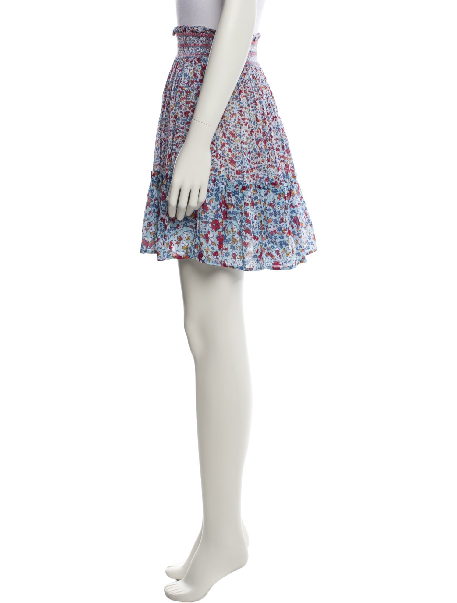 Poupette St Barth Floral Print Mini Skirt