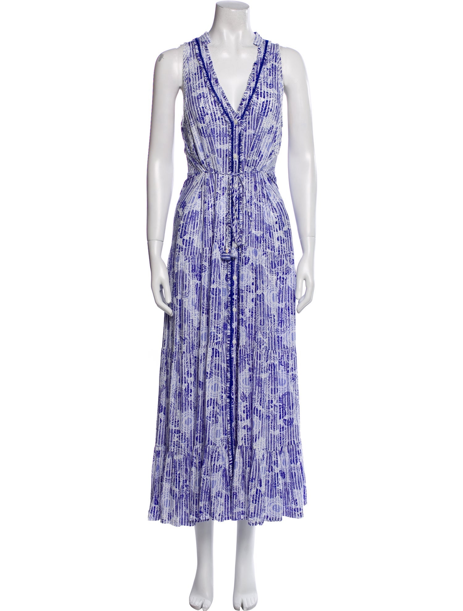 Poupette St Barth Printed Long Dress