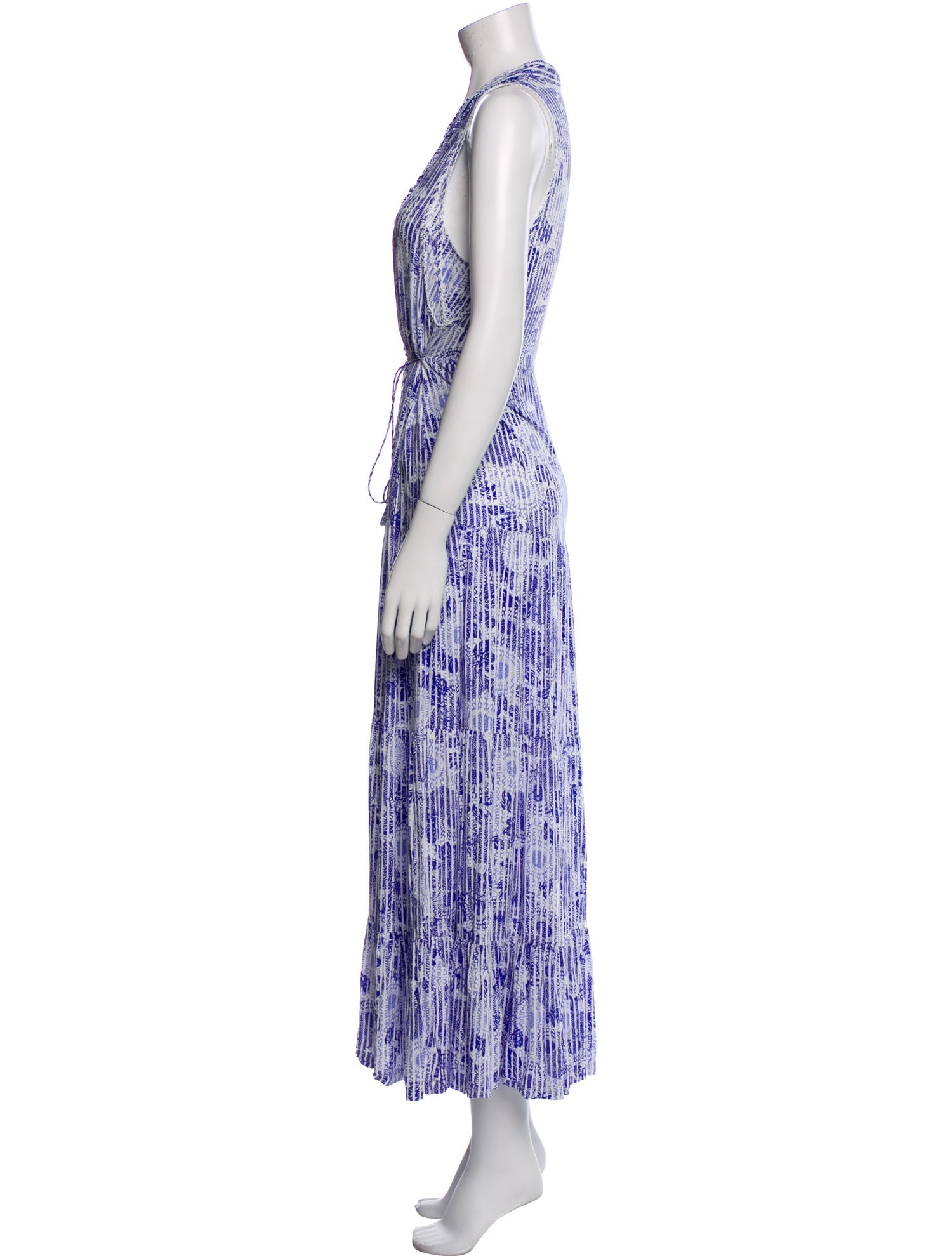 Poupette St Barth Printed Long Dress