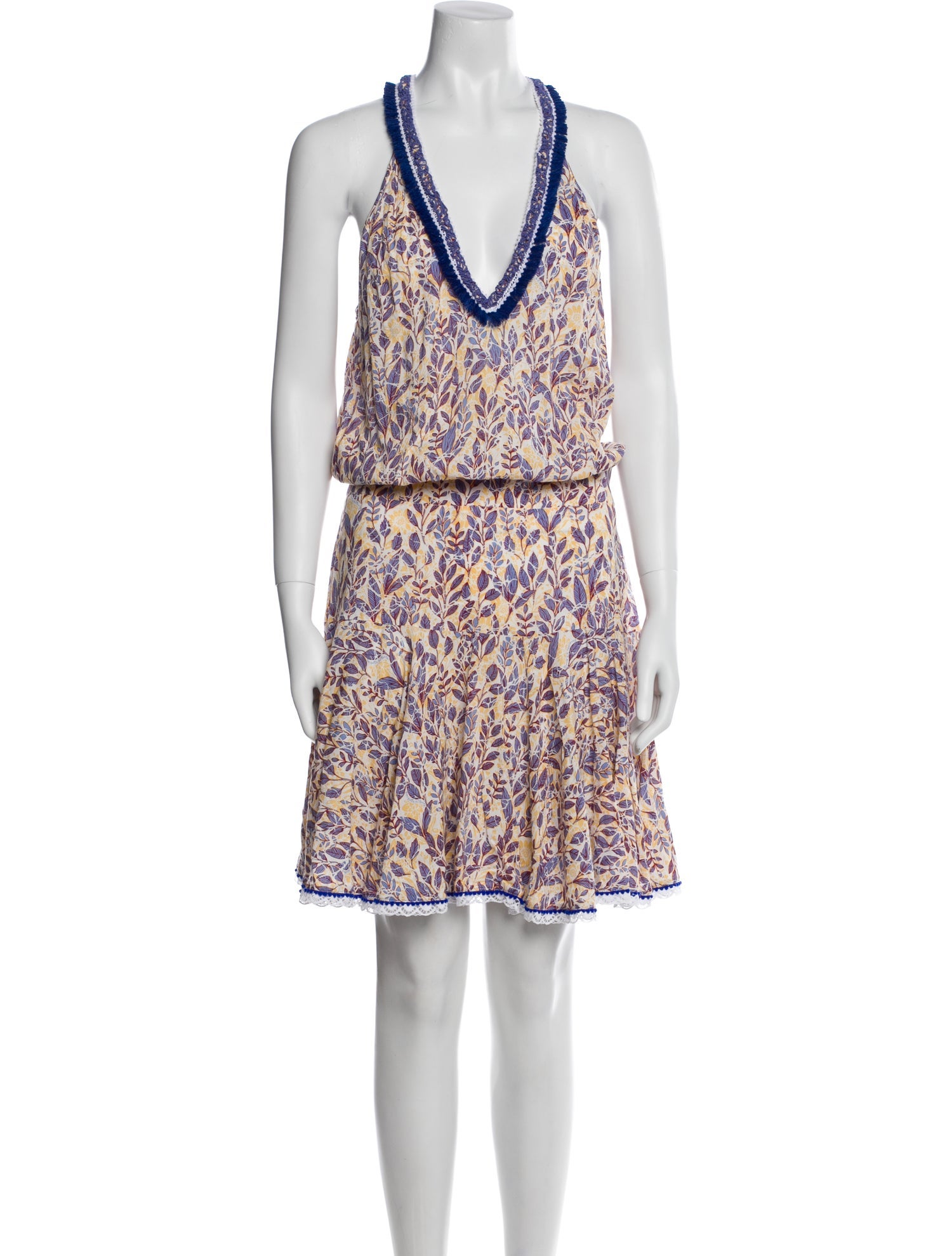 Poupette St Barth Printed Knee-Length Dress w/ Tags