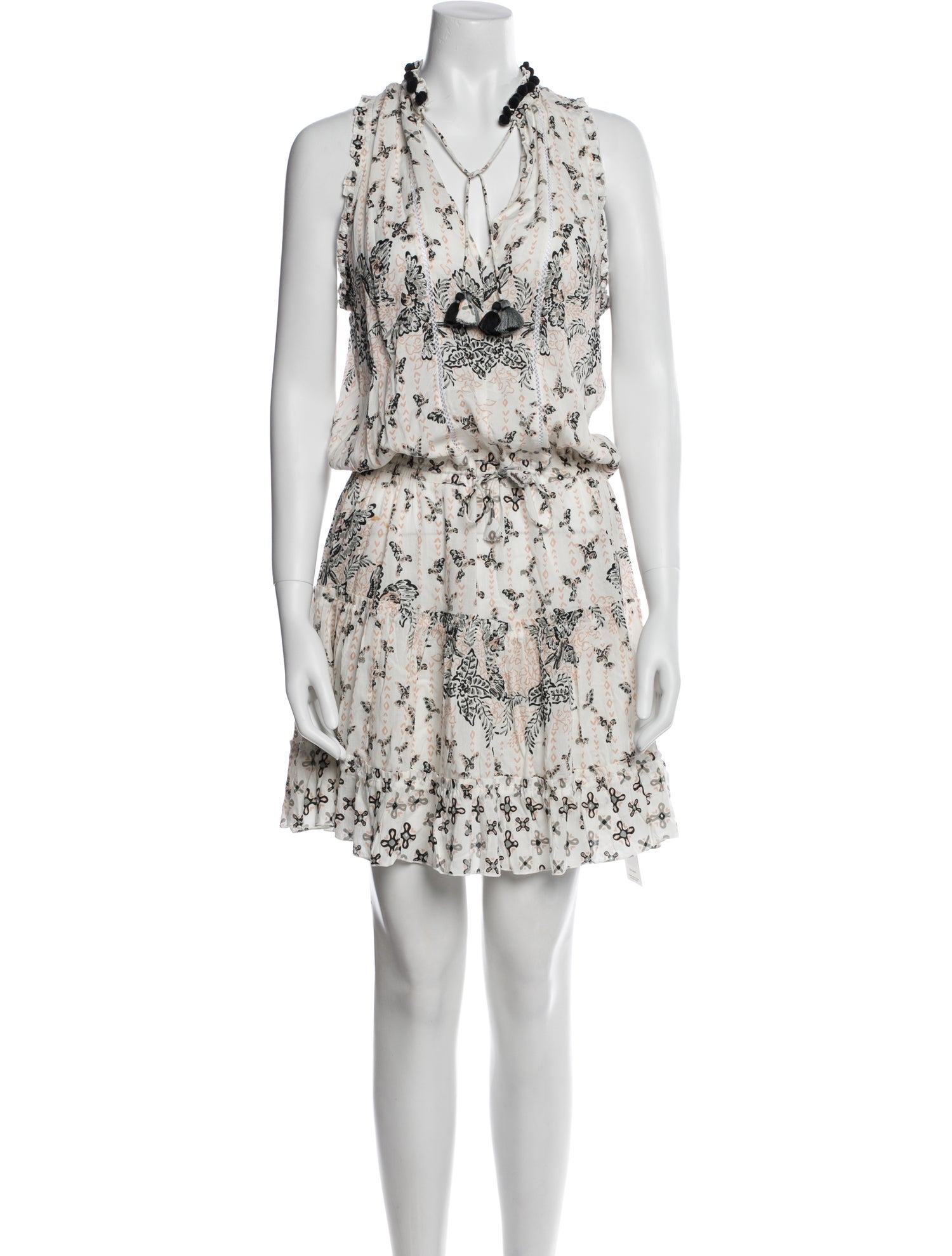 Poupette St Barth Printed Knee-Length Dress