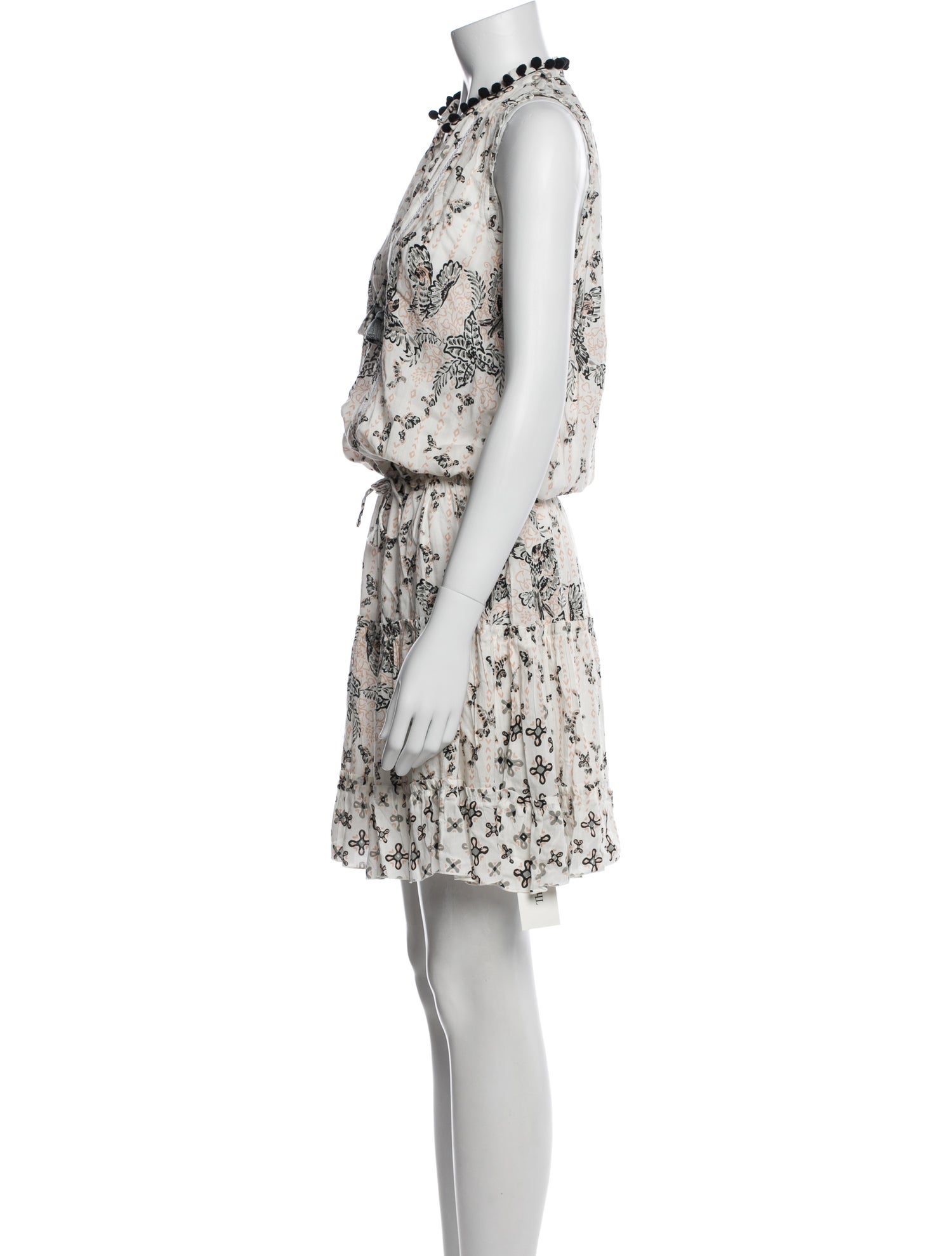 Poupette St Barth Printed Knee-Length Dress