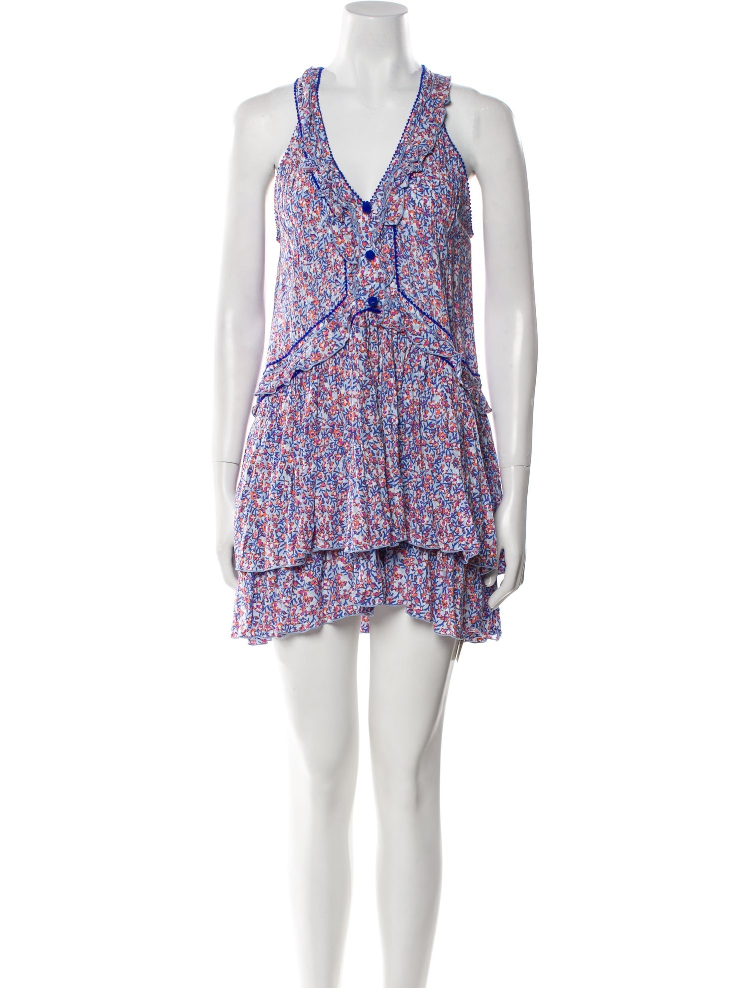 Poupette St Barth Floral Print Mini Dress