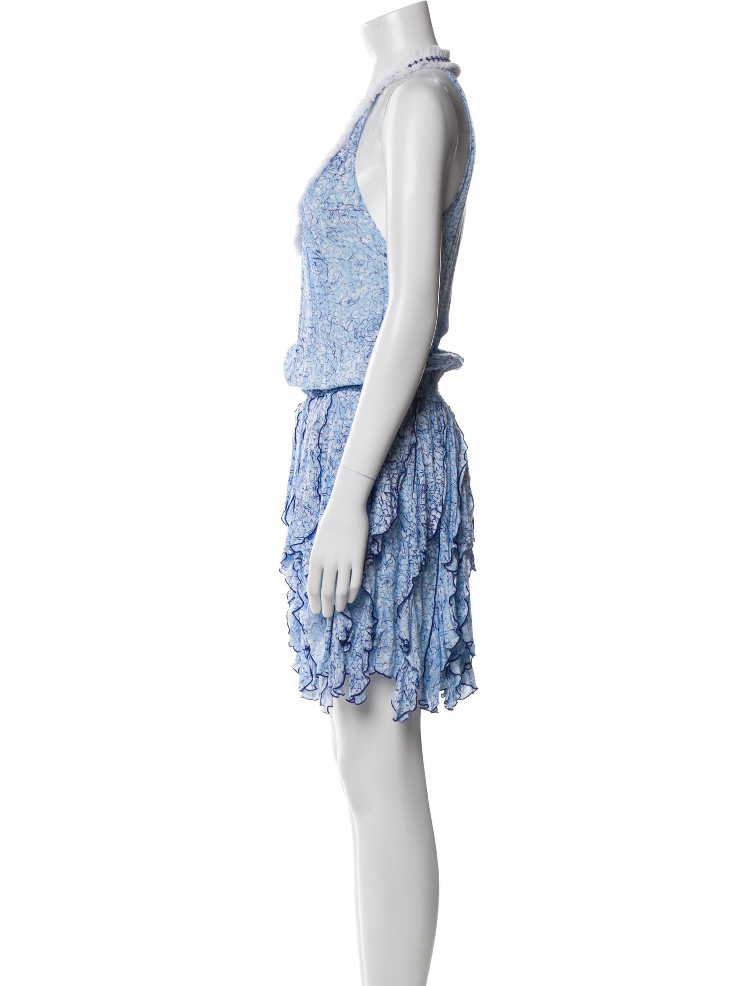 Poupette St Barth Lace Pattern Knee-Length Dress