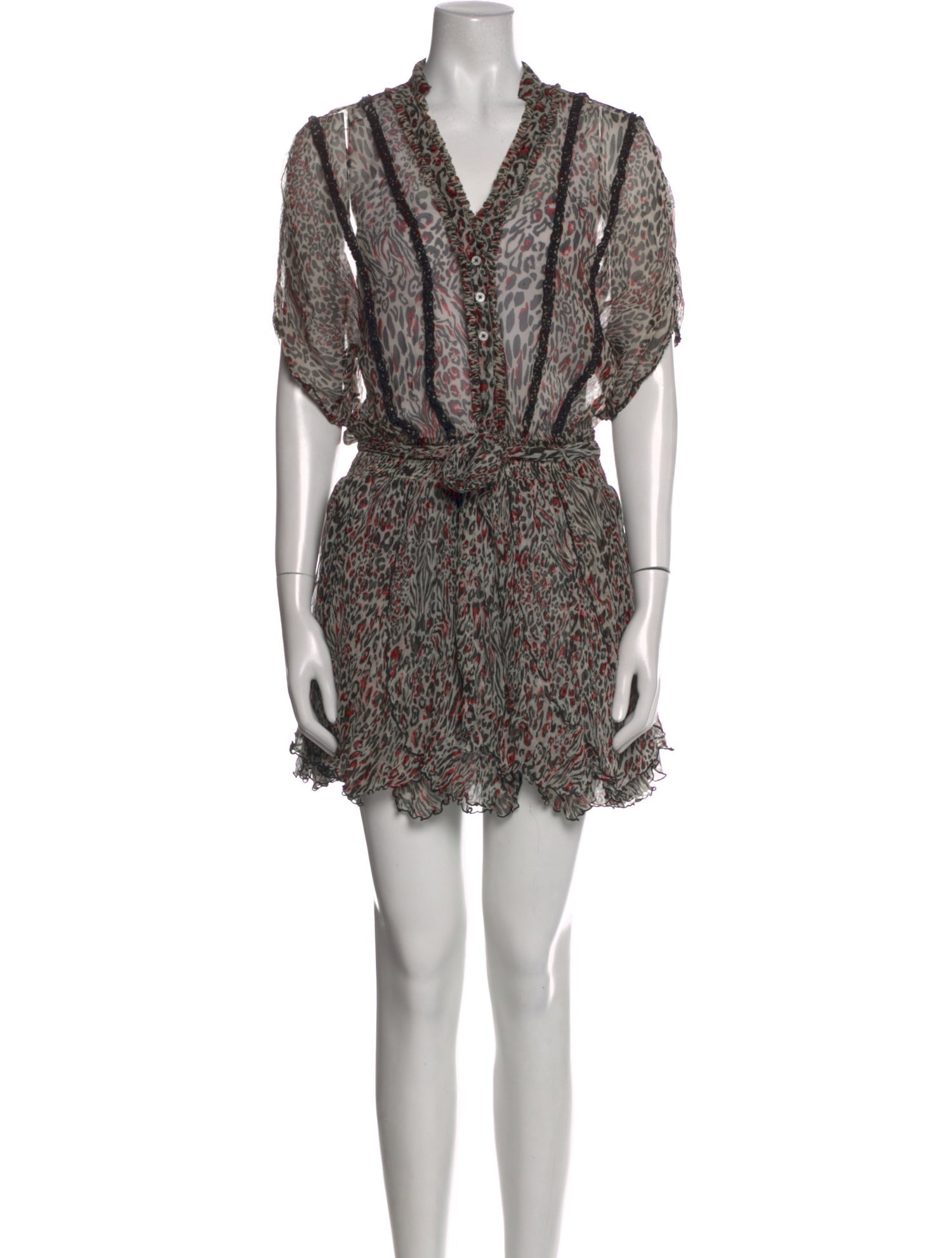 Poupette St Barth Silk Mini Dress