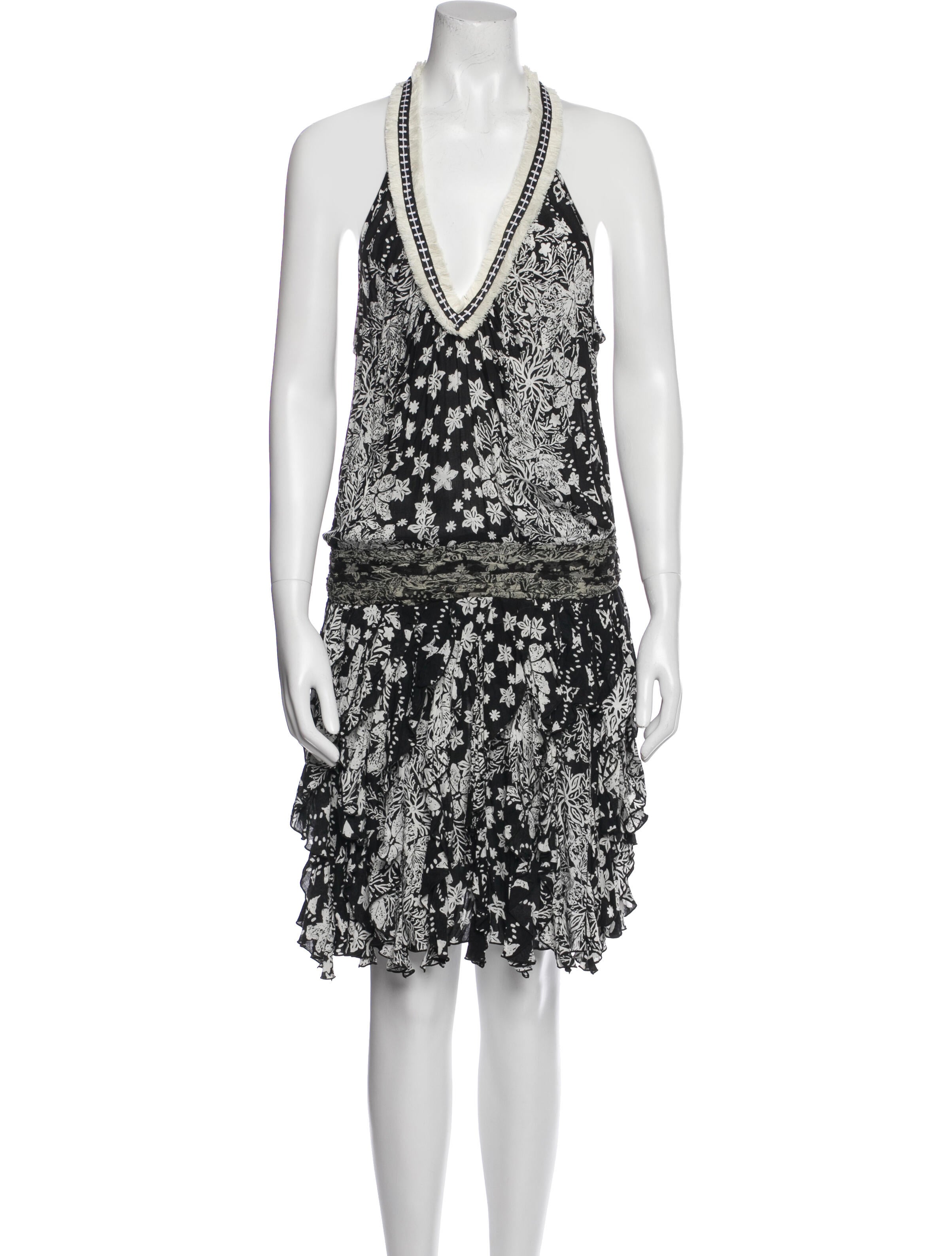 Poupette St Barth Printed Knee-Length Dress